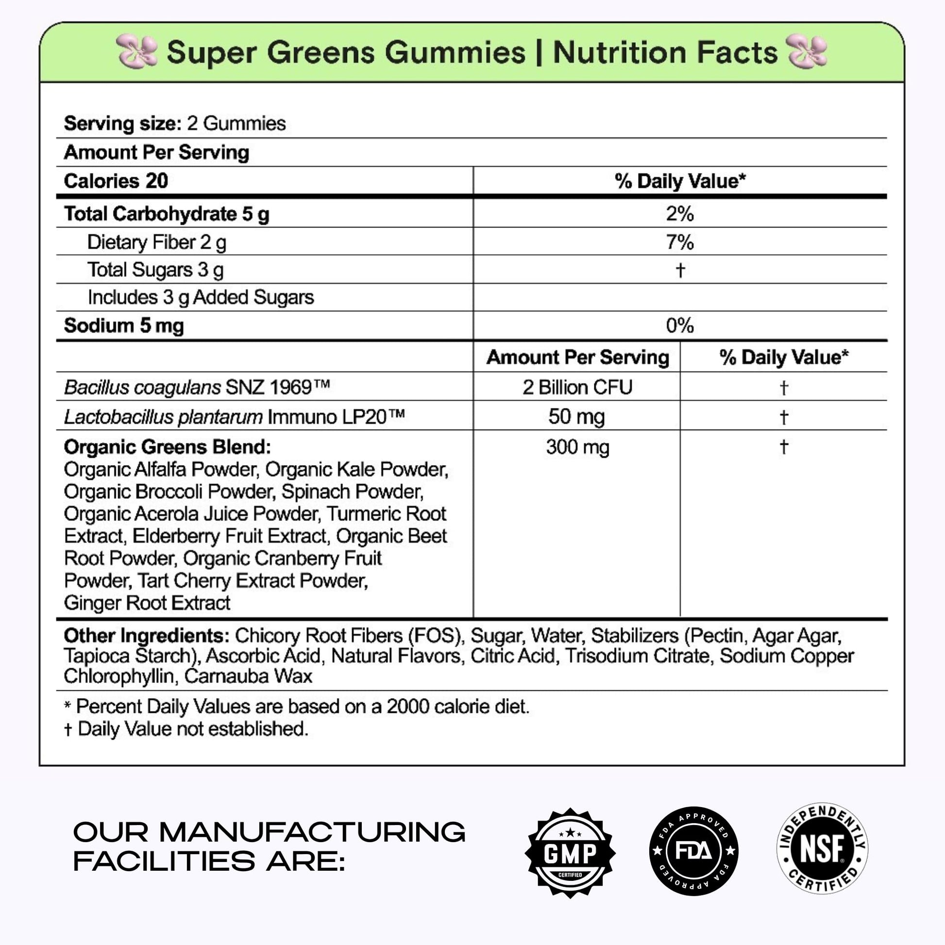 Kiala Nutrition Super Greens Gummies with 11x Organic Greens, Pre, Post & Probiotics, Antioxidants, Multivitamin, Fiber Supplement Supports Gut Health & Digestion, Dairy Free, Vegetarian, 60 Count Kiala NutritionAu supplements
