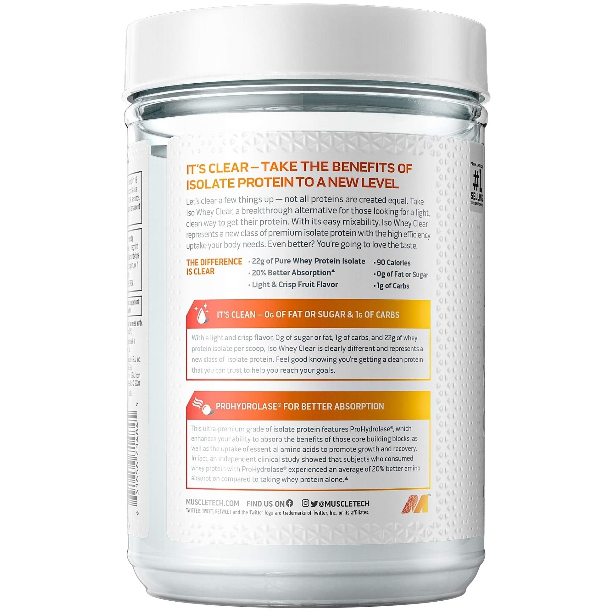 Whey Protein Powder MuscleTech Clear Whey Protein Isolate Whey Isolate MuscletechAu supplements