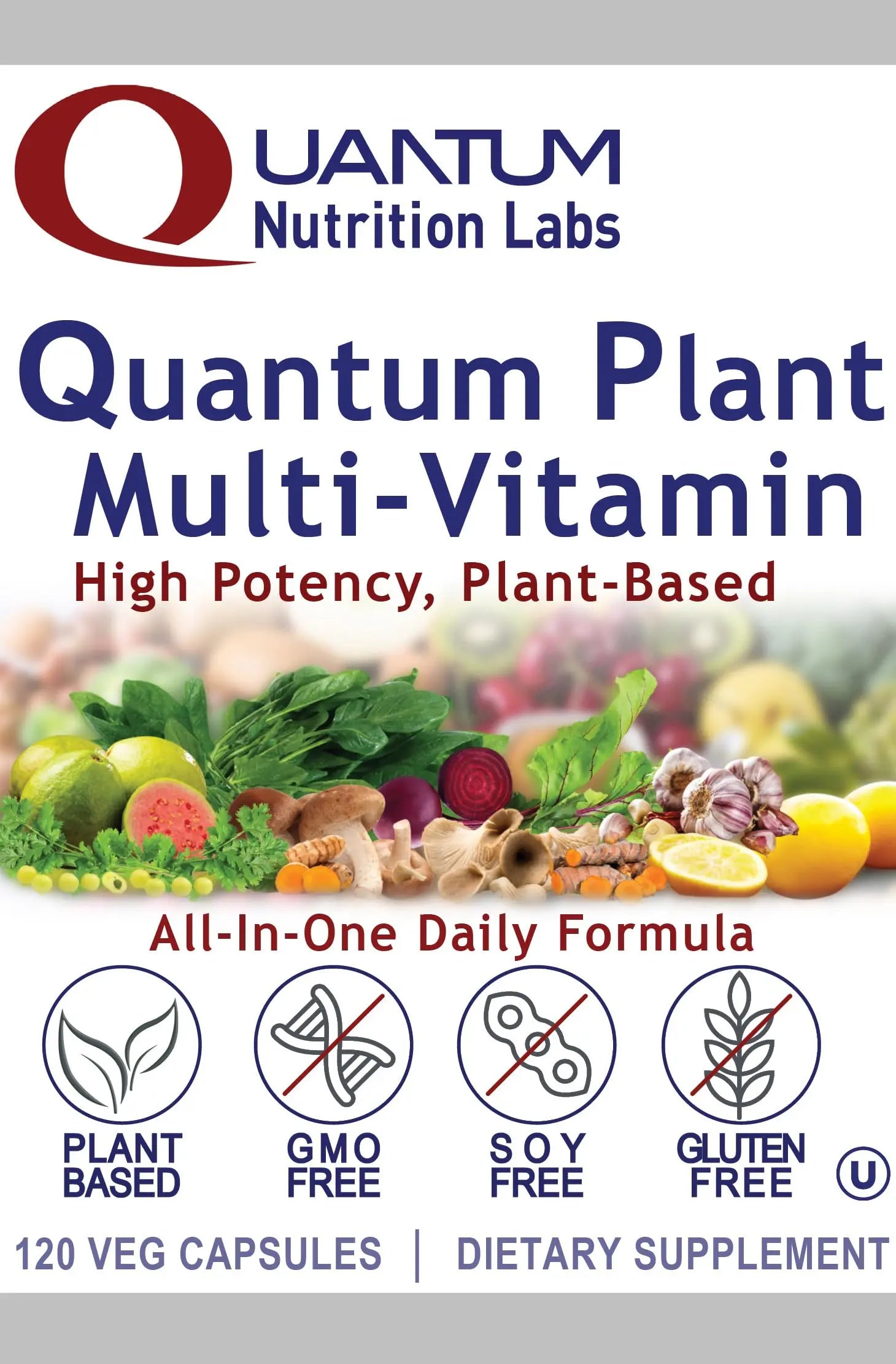 QNL Quantum Plant Multi-Vitamin - Complete Multivitamin - Immune Support for Adults - Natural Multivitamin for Men & Women Quantum NutritionAu supplements