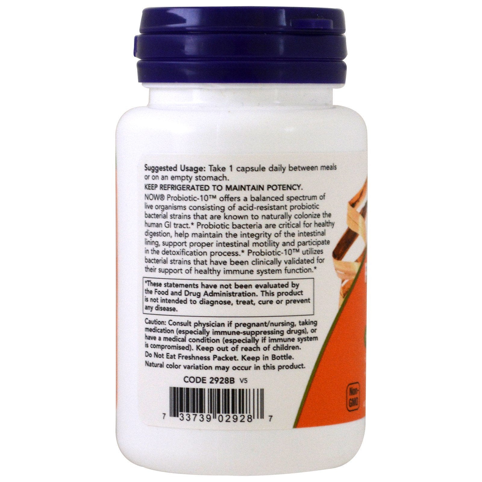 Probiotic10 50 Billion - Now Foods - 50 - VegCap -(Pack of 2) NOW FoodsUS supplements