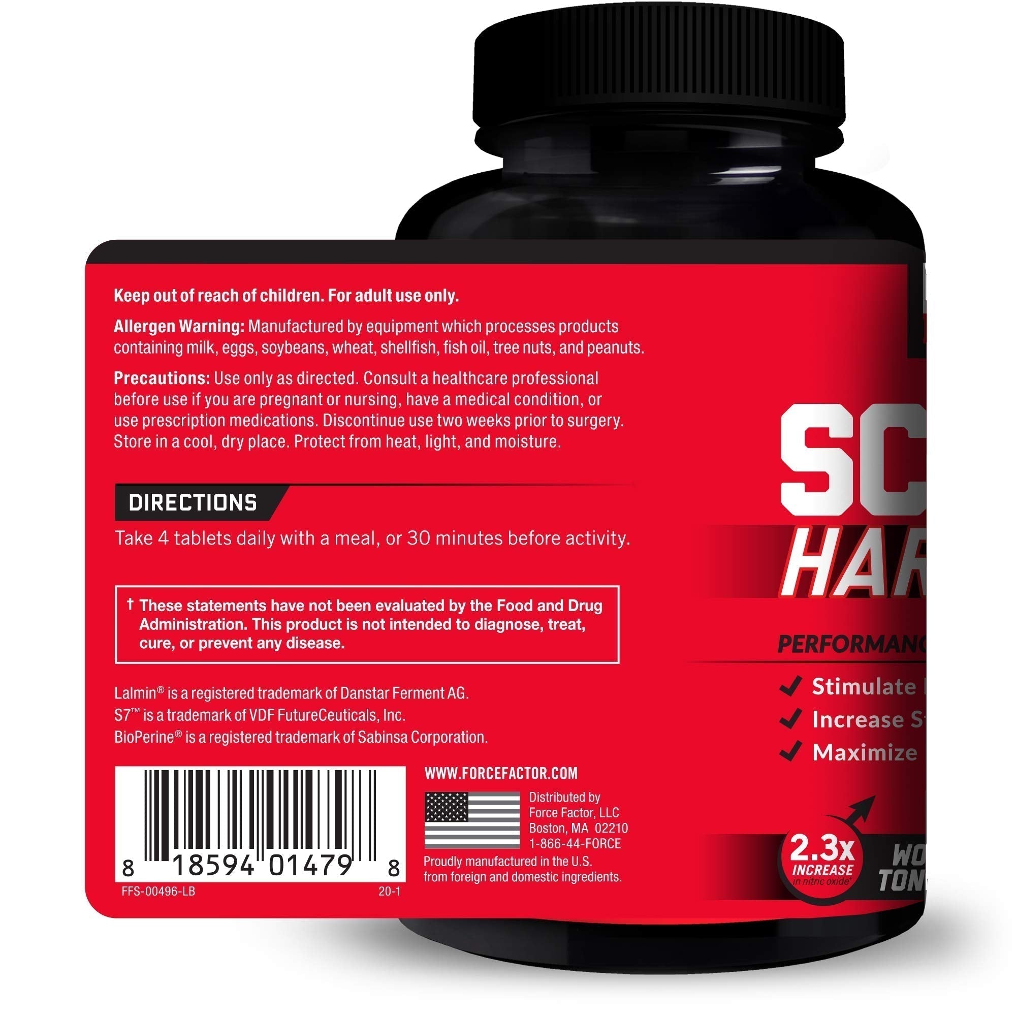 Force Factor Score! Hardcore Nitric Oxide Booster Supplement for Men with L-Citrulline Force FactorAu supplements