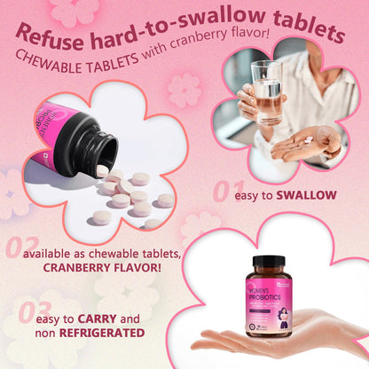 Probiotics for Women Digestive Health, Vaginal Probiotics with D-Mannose & Cranberry NATURE TARGETUS supplements