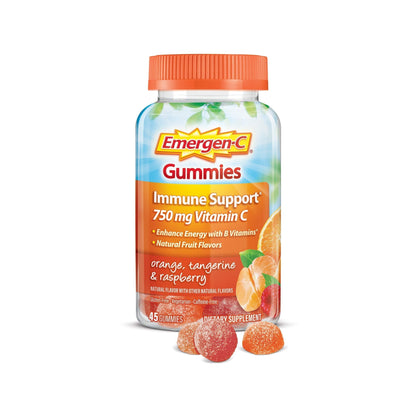 Emergen-C 750mg Vitamin C Gummies for Adults, Immunity Gummies with B Vitamins Emergen-CUS supplements