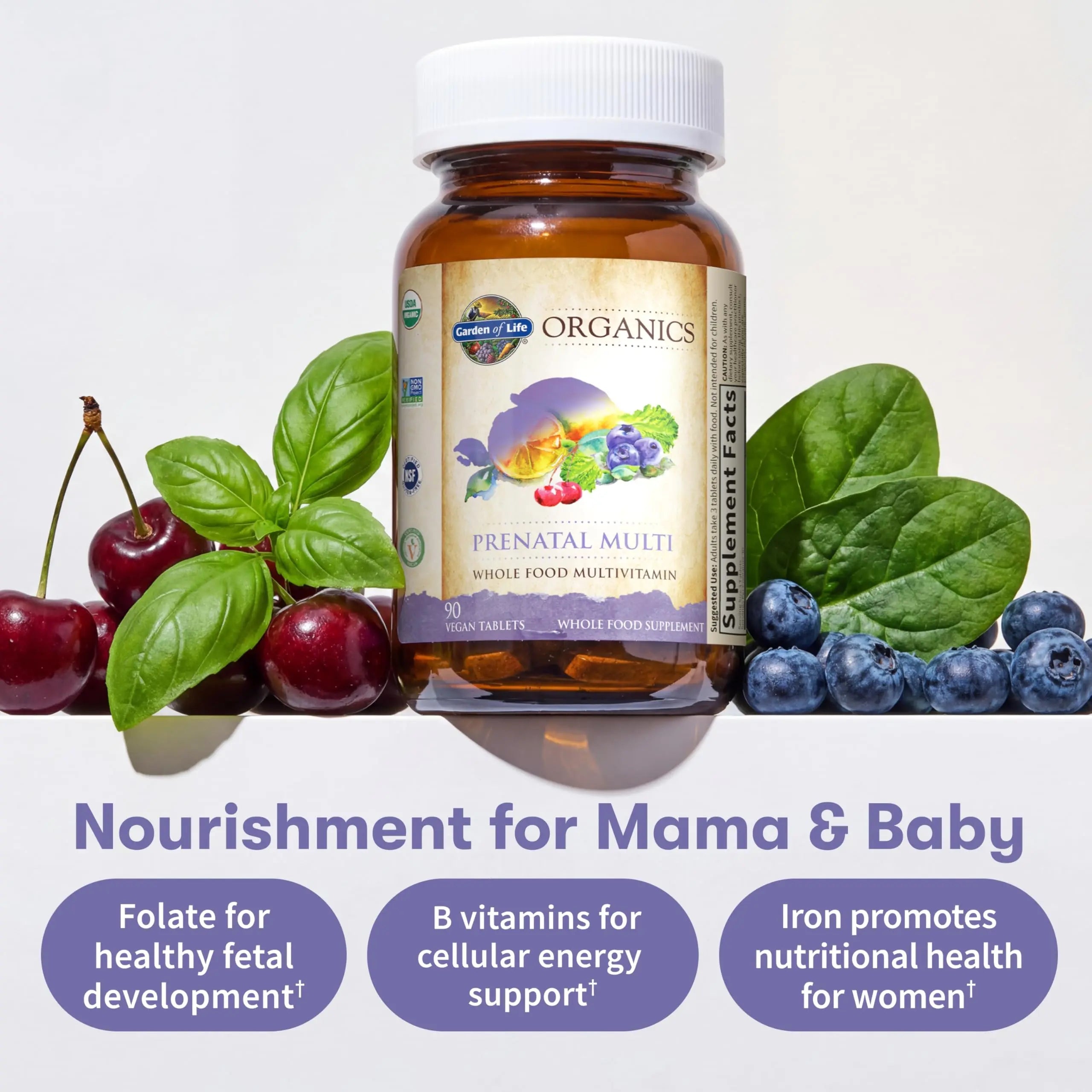 Garden of Life Organics, Prenatal Multi, 90 Vegan Tablets Garden of LifeAu supplements