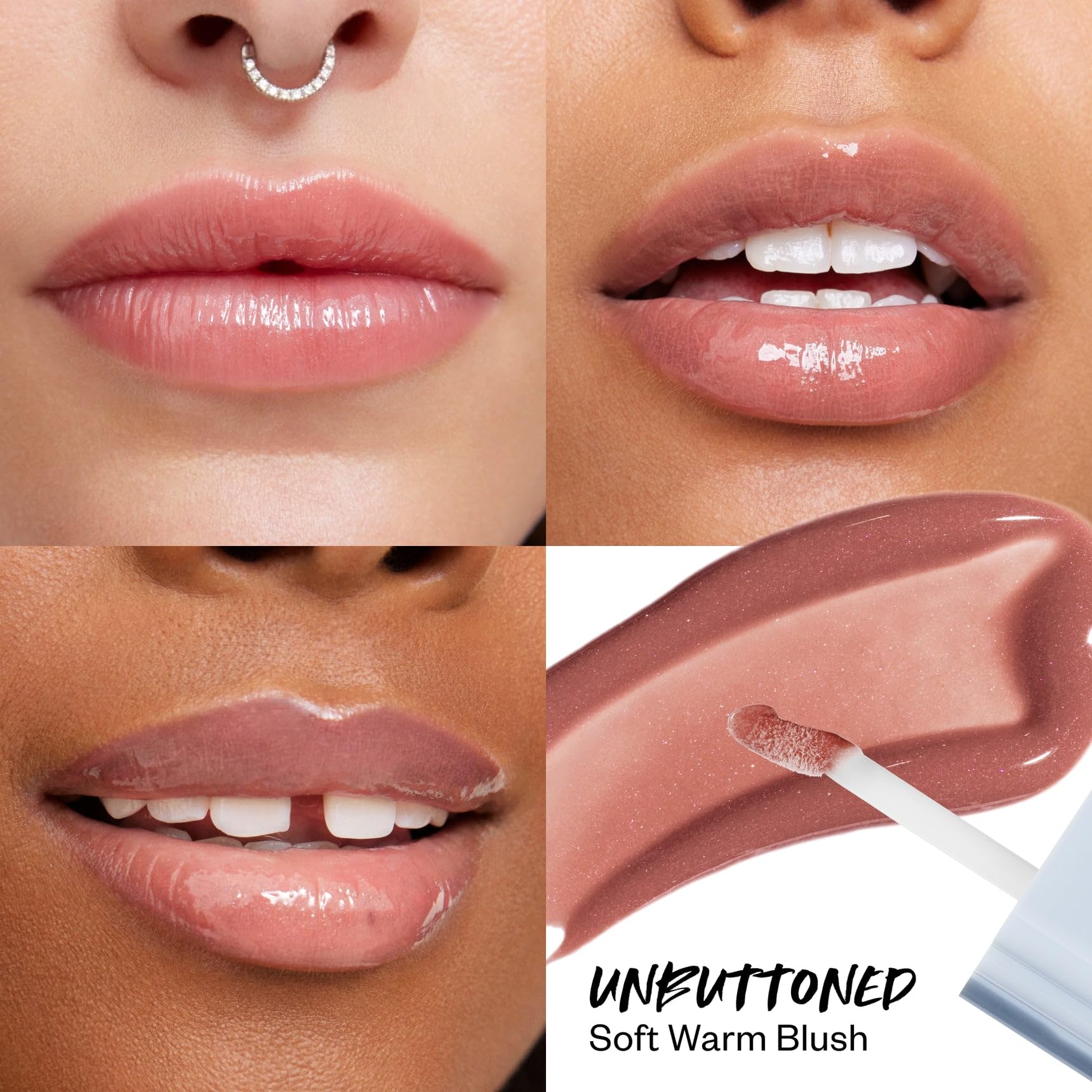 Kosas Wet Lip Oil Gloss - Hydrating Lip Plumping Treatment with Hyaluronic Acid & Peptides, Non-Sticky Finish (Unbuttoned) KosasAu supplements