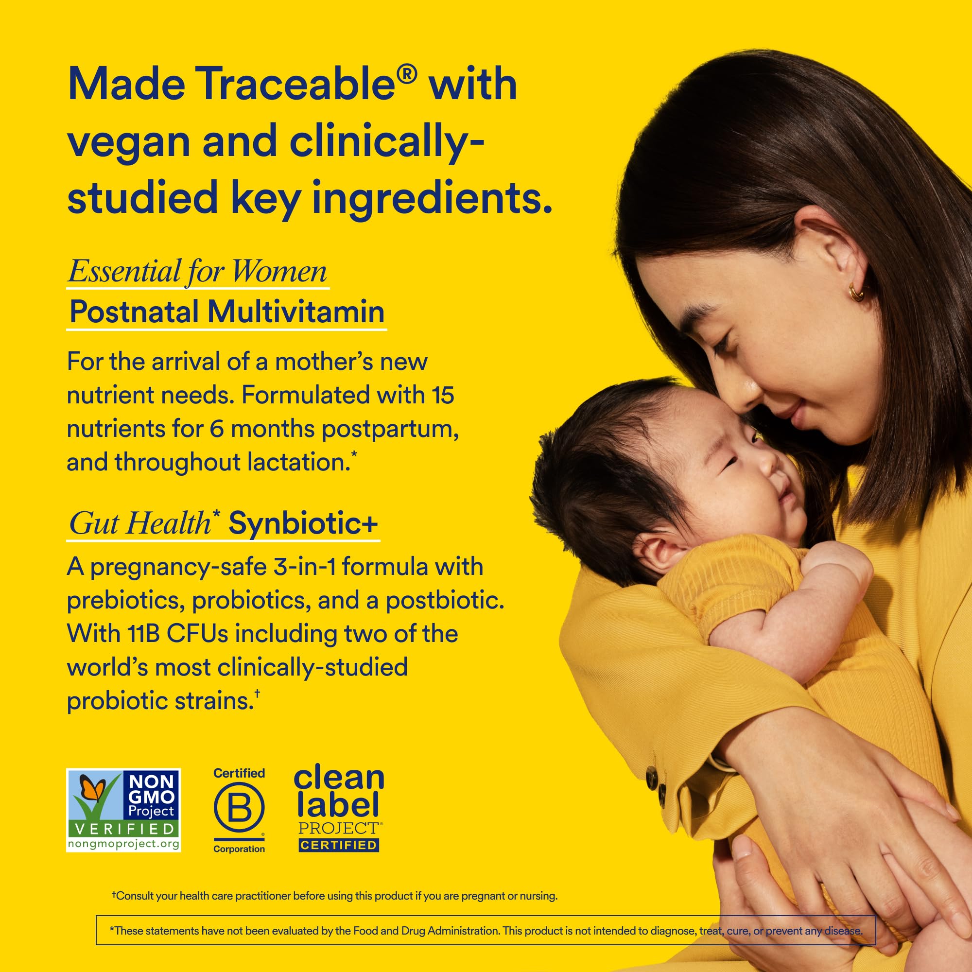 Ritual Postnatal Multivitamin and Gut Duo Supplements with Postnatal Vitamins and Synbiotic+: 3-in-1 Probiotic, Prebiotic, Postbiotic, Supports Lactation, and Gut Health, 30 Day Supply RitualUS supplements