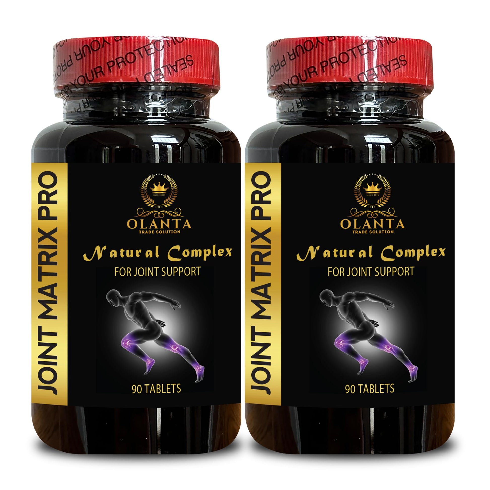 Joint Matrix PRO Natural Complex - Support Muscle Recovery, Full Joint Support, Flexibility Supplements, Natural Muscle Support - 2 Bottles 180 Tablets OLANTA TRADE SOLUTIONAu supplements