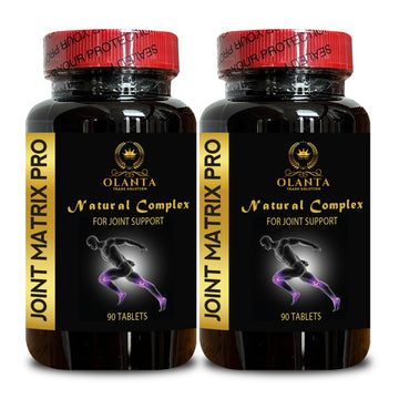 Joint Matrix PRO Natural Complex - Support Muscle Recovery, Full Joint Support, Flexibility Supplements, Natural Muscle Support - 2 Bottles 180 Tablets OLANTA TRADE SOLUTIONAu supplements