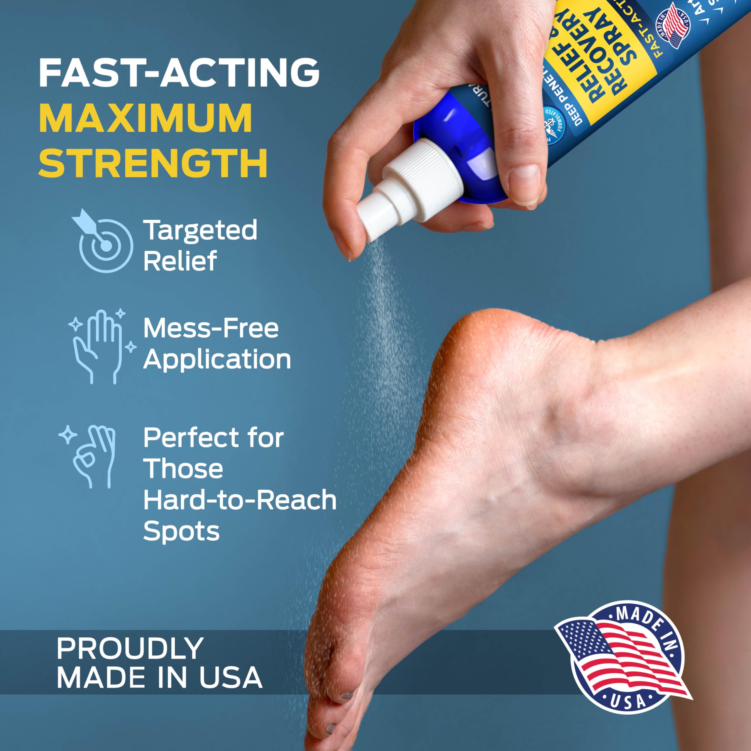 OWELL NATURALS Deep Penetrating Pain Relief Liquid Spray, Fast-Acting, Long Lasting, Natural Relief for Muscle Aches, Joint Pain, Stiffness, Quick Dry Formula, 3.5 oz Owell NaturalsAu supplements