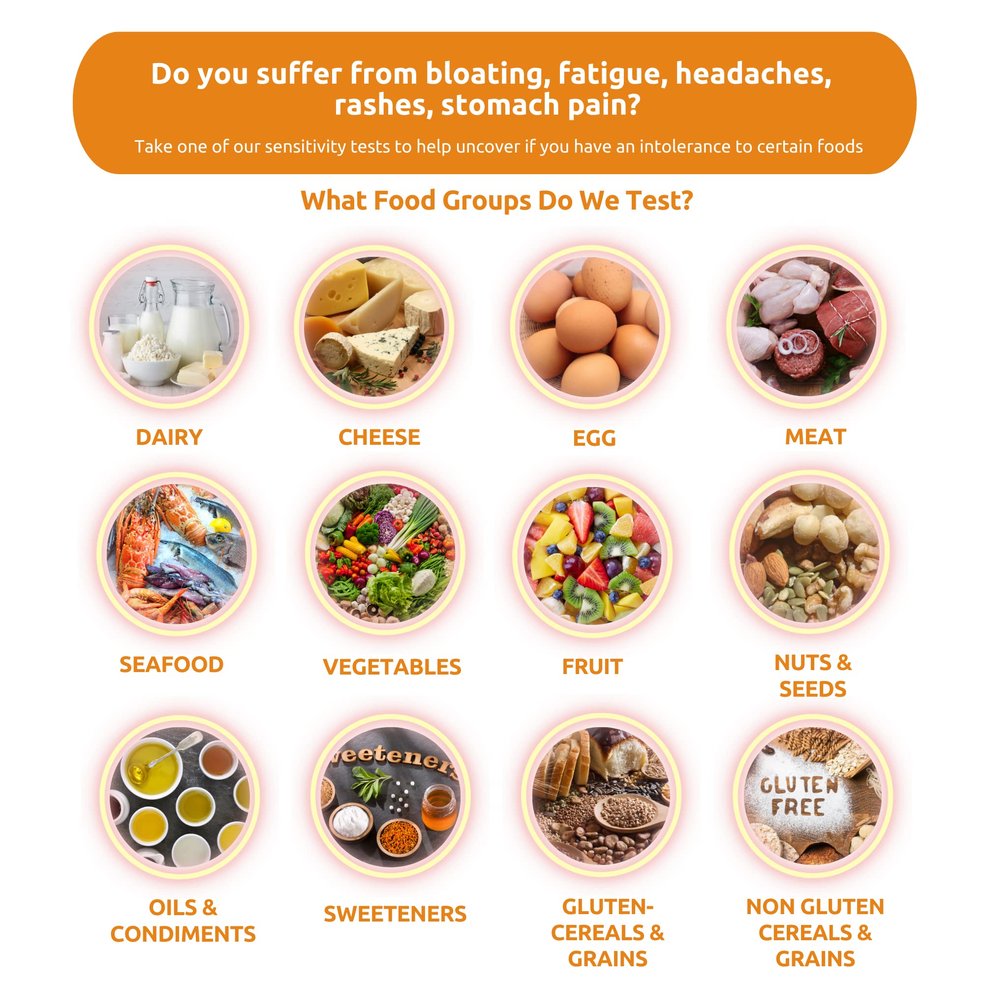 Simply Sensitivity Checks 900+ Items Food Sensitivity Test Kit for Adults – Foods & Non-Foods, Including Lactose, Gluten, Vitamins, Minerals, Gut Health & More – at-Home Food Intolerance Test Kit Simply Sensitivity ChecksAu supplements