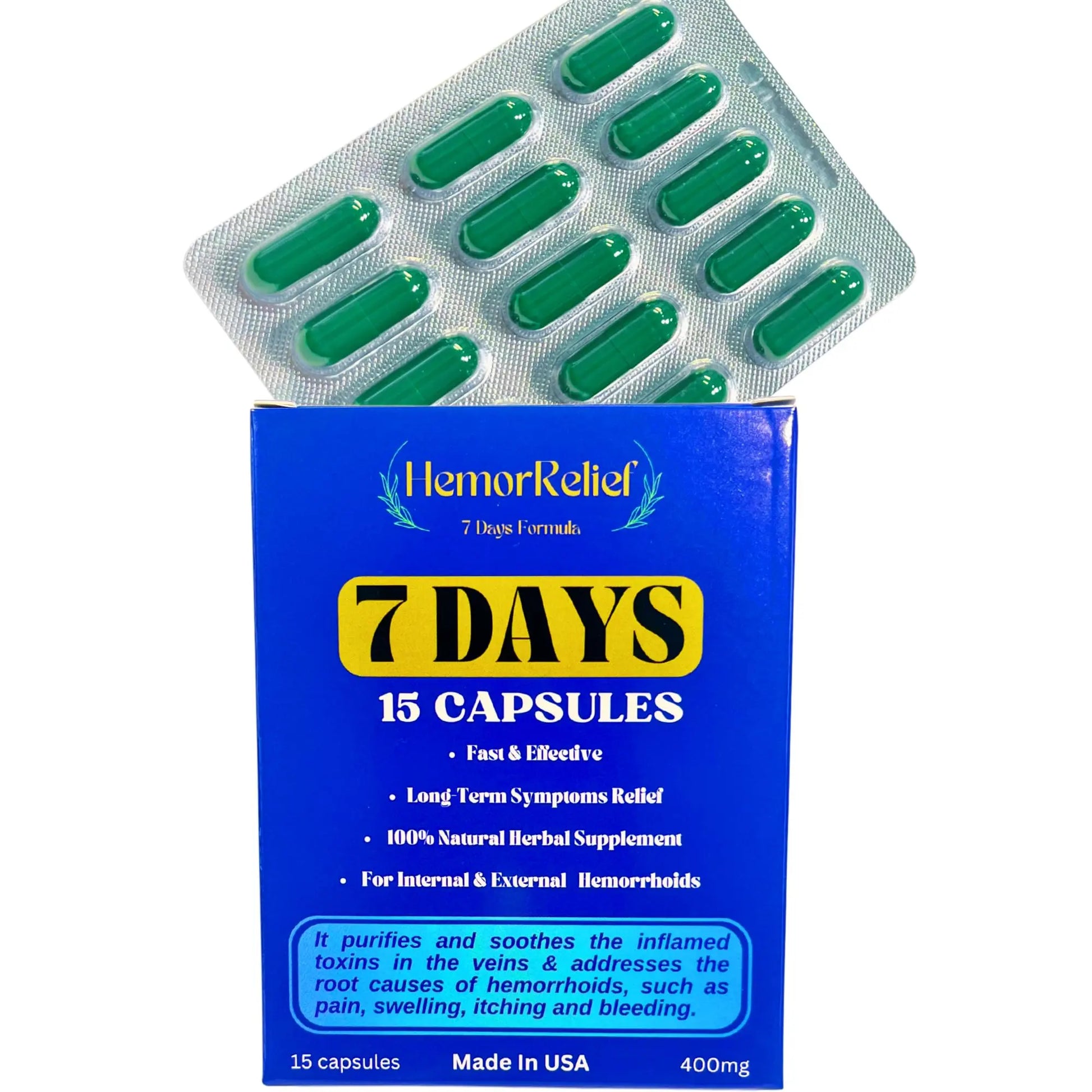 7Days Hemorrhoid Detox Formula, Works to Address The Root Causes of Hemorrhoids Provide Fast & Long-Lasting Relief GenericAu supplements