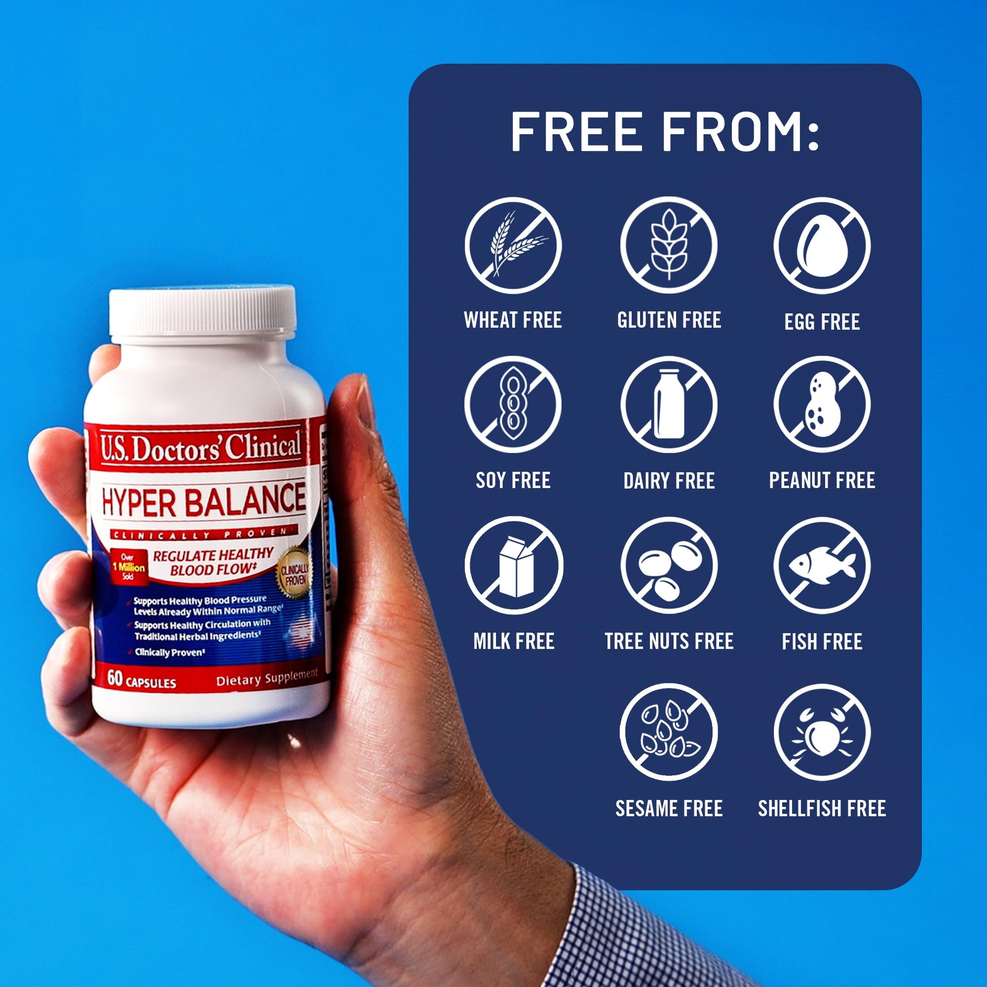 U.S. Doctors’ Clinical HyperBalance Herbal Support for Liver with Eucommia Bark, Senna, Wild Chrysanthemum to Promote Regulation (1 Month Supply – 60 Capsules) U.S.DOCTORS'CLINICALAu supplements