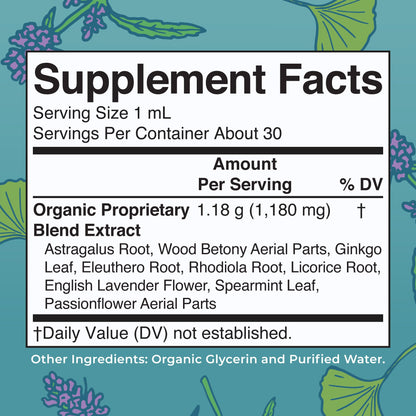 MaryRuth Organics Kids Focus & Attention Drops | USDA Organic Drops | Ginkgo Biloba | Rhodiola Root & Licorice Root | Adaptogenic | Calm | Vegan | Non-GMO | Gluten Free | 30 Servings MARYRUTH'SUS supplements