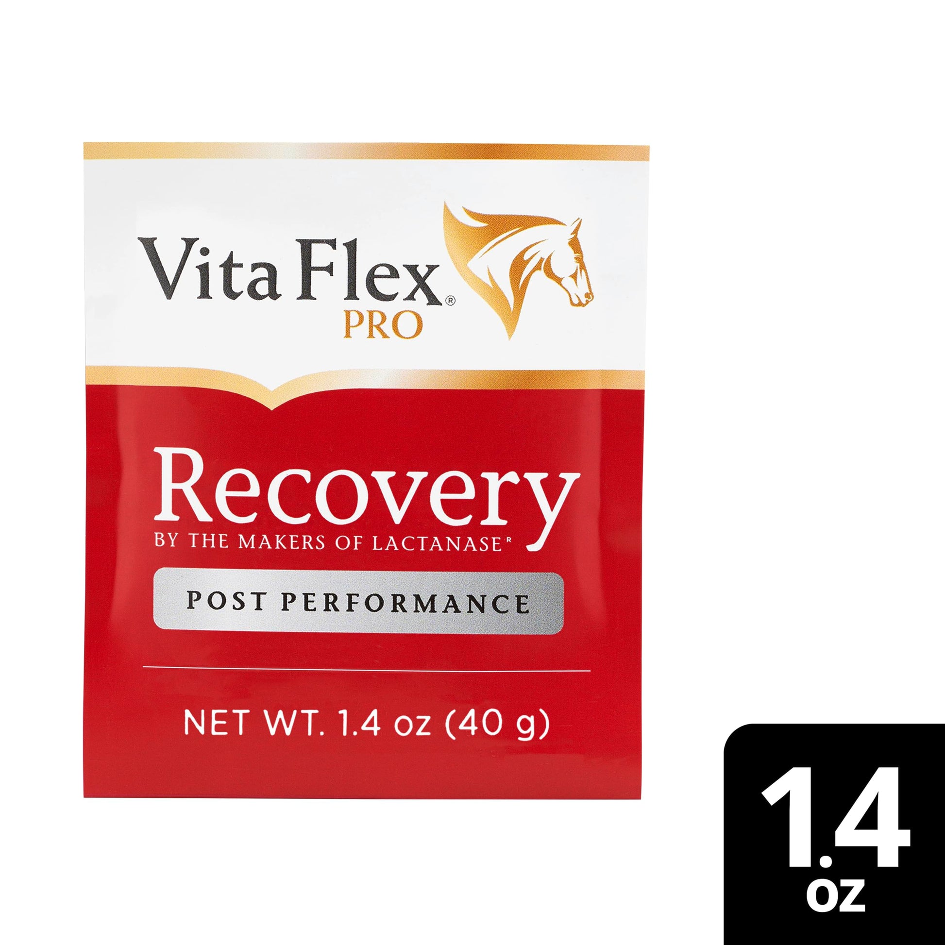 Vita Flex Pro Recovery by the Makers of Lactanase, Post Performance Horse Supplements 40 g, Show Safe Muscle Recovery Supplements, Amino Acids for Horses, Strength & Joint Health Vita FlexAu supplements