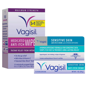 Vagisil Anti-Itch Feminine Hygiene Care Multipack for Women, 12 Medicated Intimate Wipes VagisilAu supplements
