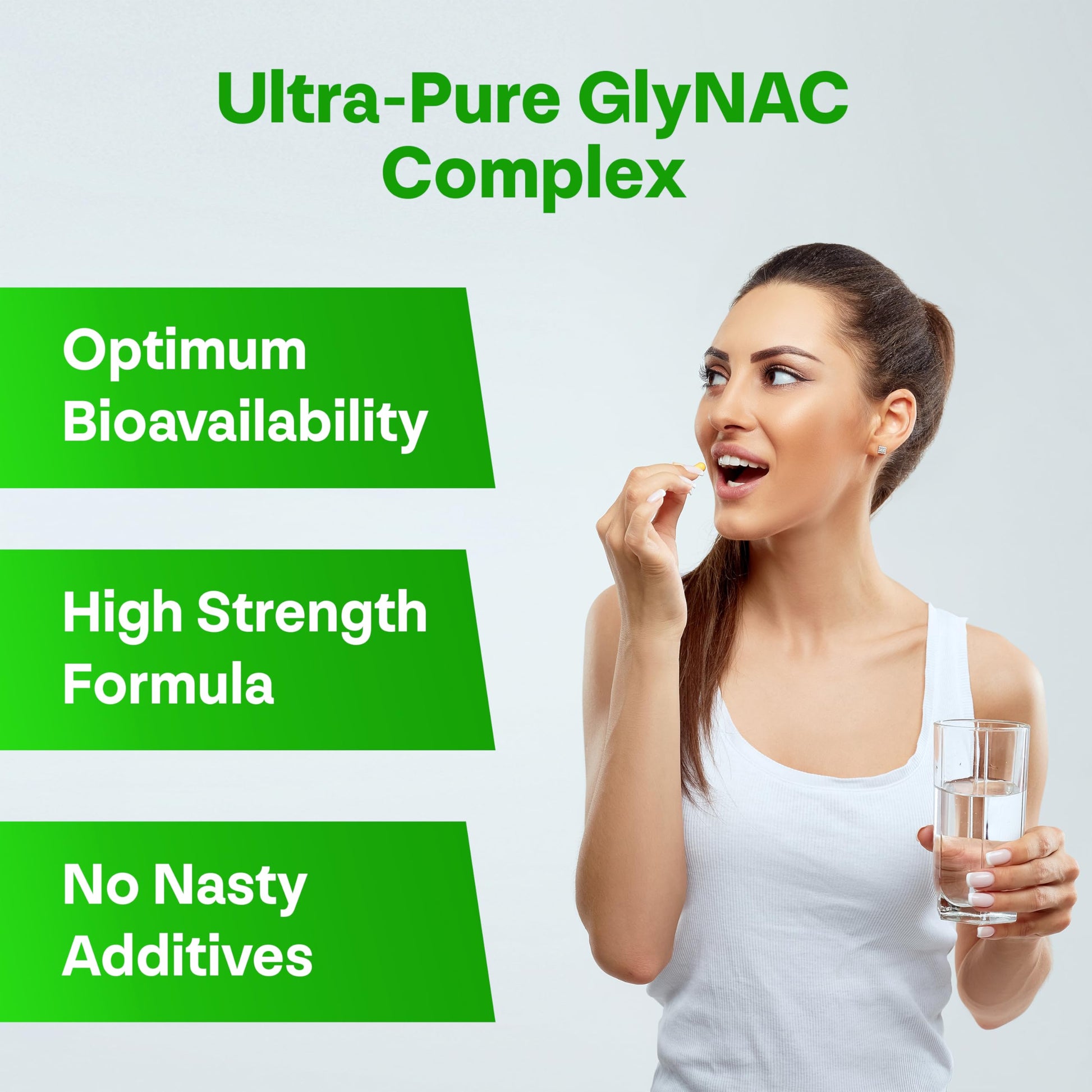Longevity Box Ultra Pure GlyNAC Supplement 1000mg (500mg Glycine + 500mg N-Acetyl Cysteine) - Glutathione Precursor for Healthy Aging, Energy & Cellular Protection - 120 Vegan Capsules Longevity BoxAu supplements