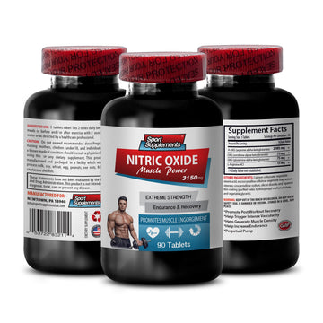 Nitric Oxide boosters with arginine - Nitric Oxide Muscle Power 3150mg - Improves Circulation Sport SupplementsAu supplements