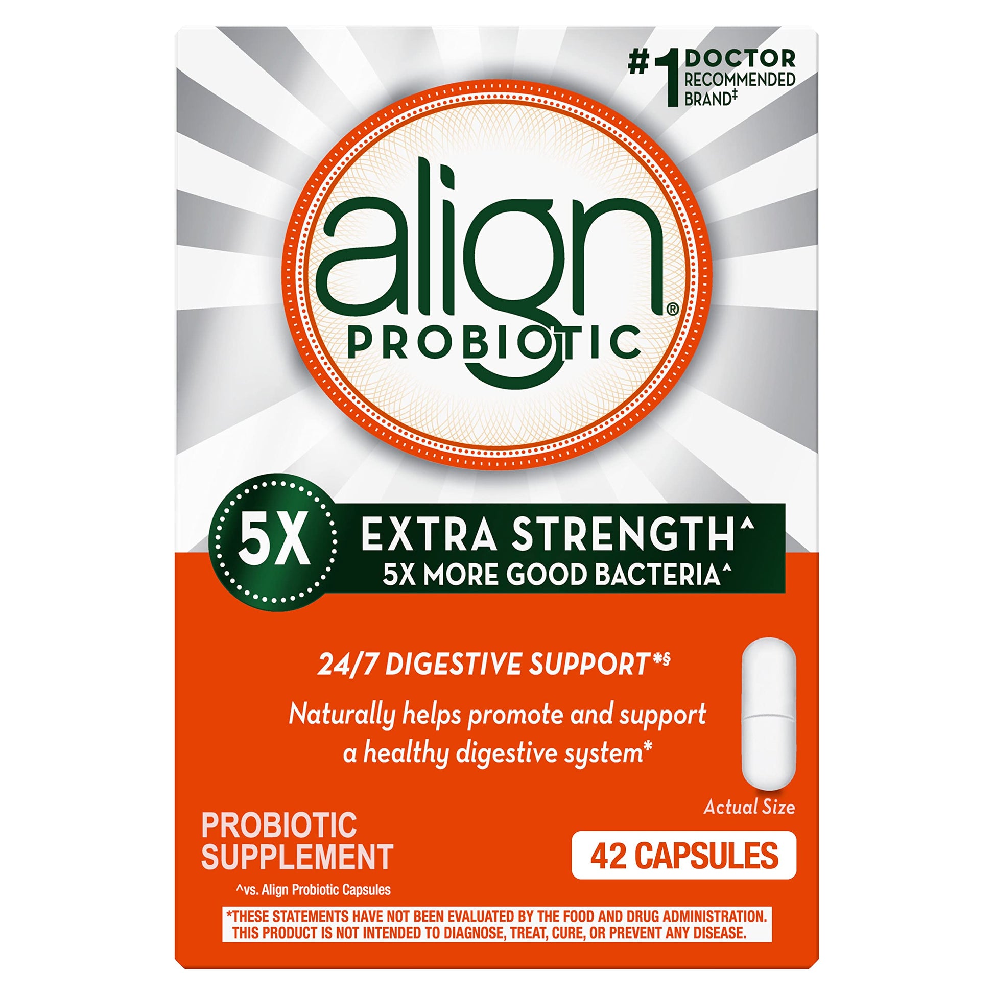 Align Probiotic Extra Strength, Probiotics for Women and Men, #1 Doctor Recommended AlignAu supplements