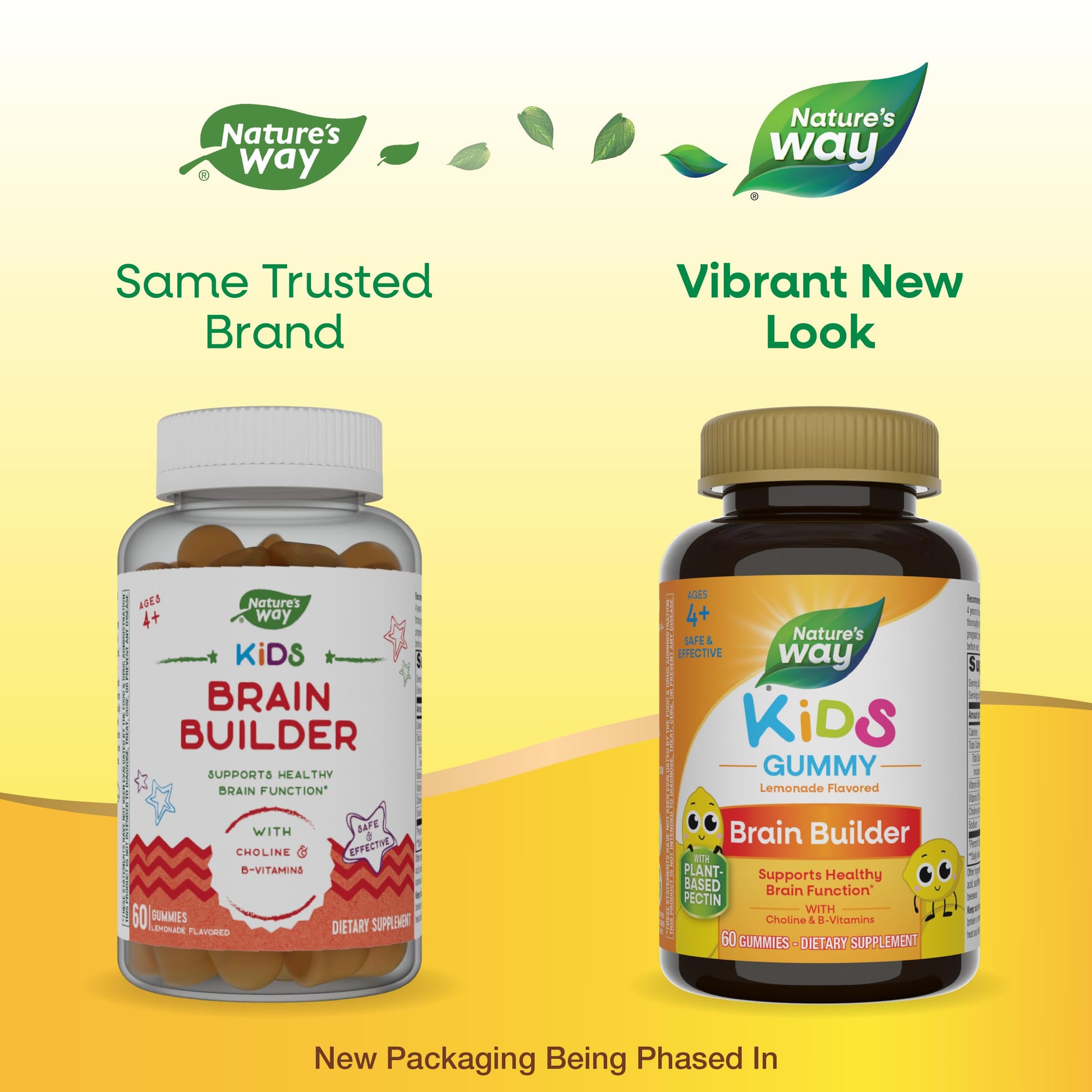 Nature's Way Kids Brain Supplement Gummies, Supports Healthy Brain Function*, Lemonade Flavored, 60 Gummies Nature's WayAu supplements
