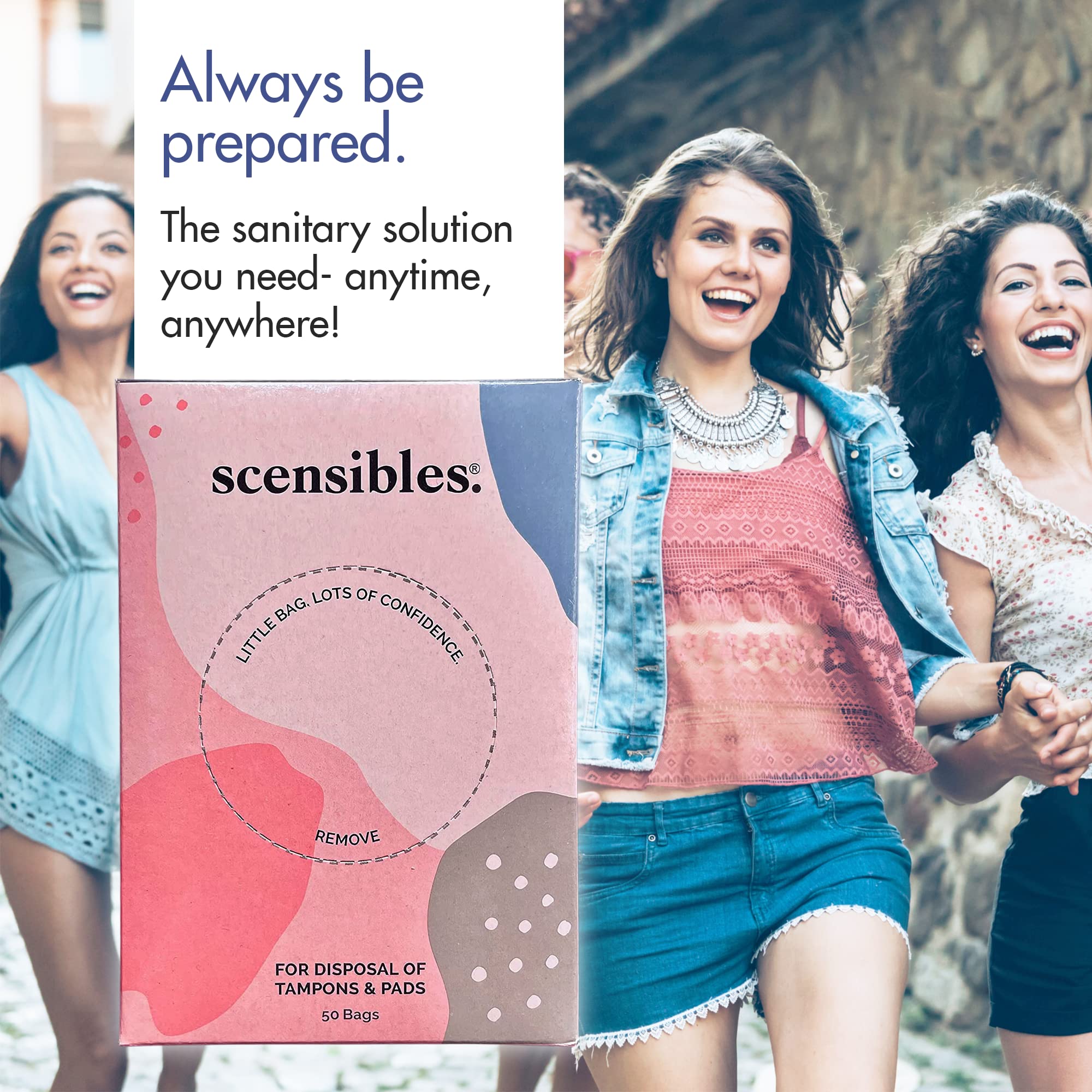 Scensibles Personal Care Disposal Bags (50 Count) - For Tampons, Pads, Liners, Condoms & More SCENSIBLESAu supplements