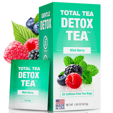 Total Tea Slimming Detox Tea for a Healthy Weight Support - Caffeine Free - Herbal Total TeaUS supplements
