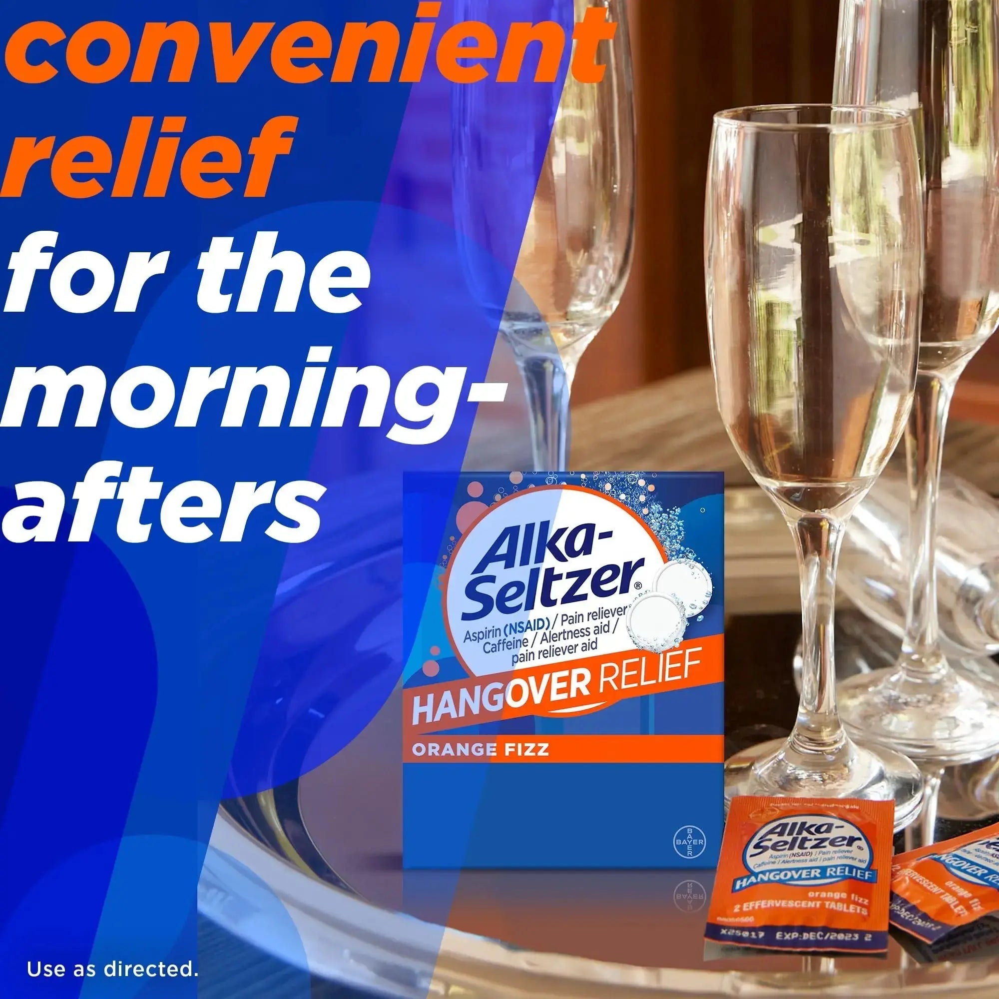 Alka-Seltzer Hangover Relief Tablets, Fast Relief Starts In About 15 Minutes for Headaches, Body Aches & Mental Fatigue, Bachelorette & Bachelor Party Packs 60 Count (3 Boxes, 20 Tablets Each) Alka-SeltzerAu supplements