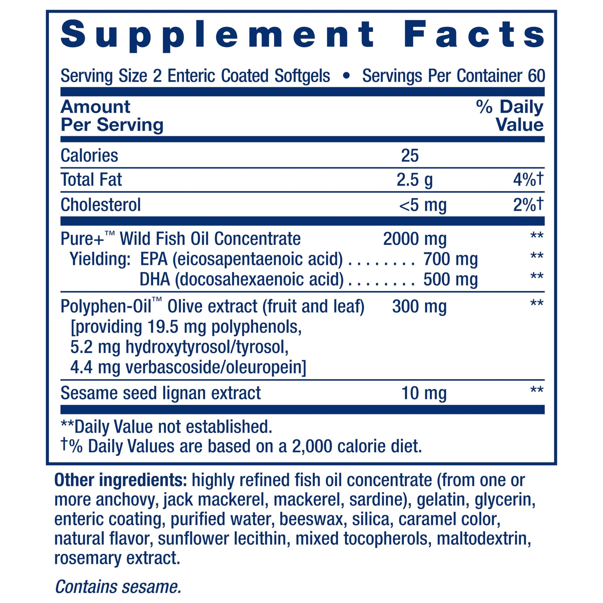 Life Extension Super Omega-3 EPA/DHA Fish Oil, Sesame Lignans & Olive Extract – Heart Health, Brain Health, Inflammation Health Support, Gluten-Free, Enteric-Coated, Non-GMO, 120 Softgels Life ExtensionAu supplements