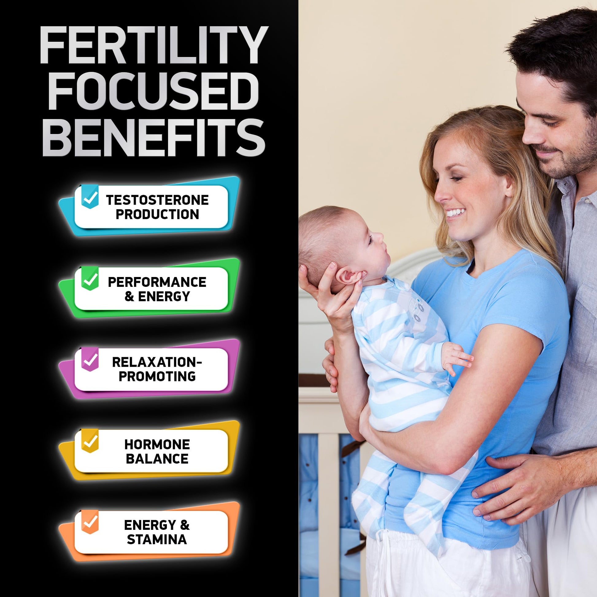 Fertility Supplements for Men - Zinc, Maca, Ashwagandha, L-Arginine - Male Vitality Conception for Him - Count and Motility Pregnancy Aid - Vitamins and Male Fertility Support Supplement - 120 Pills BIOACTIVE LABSAu supplements