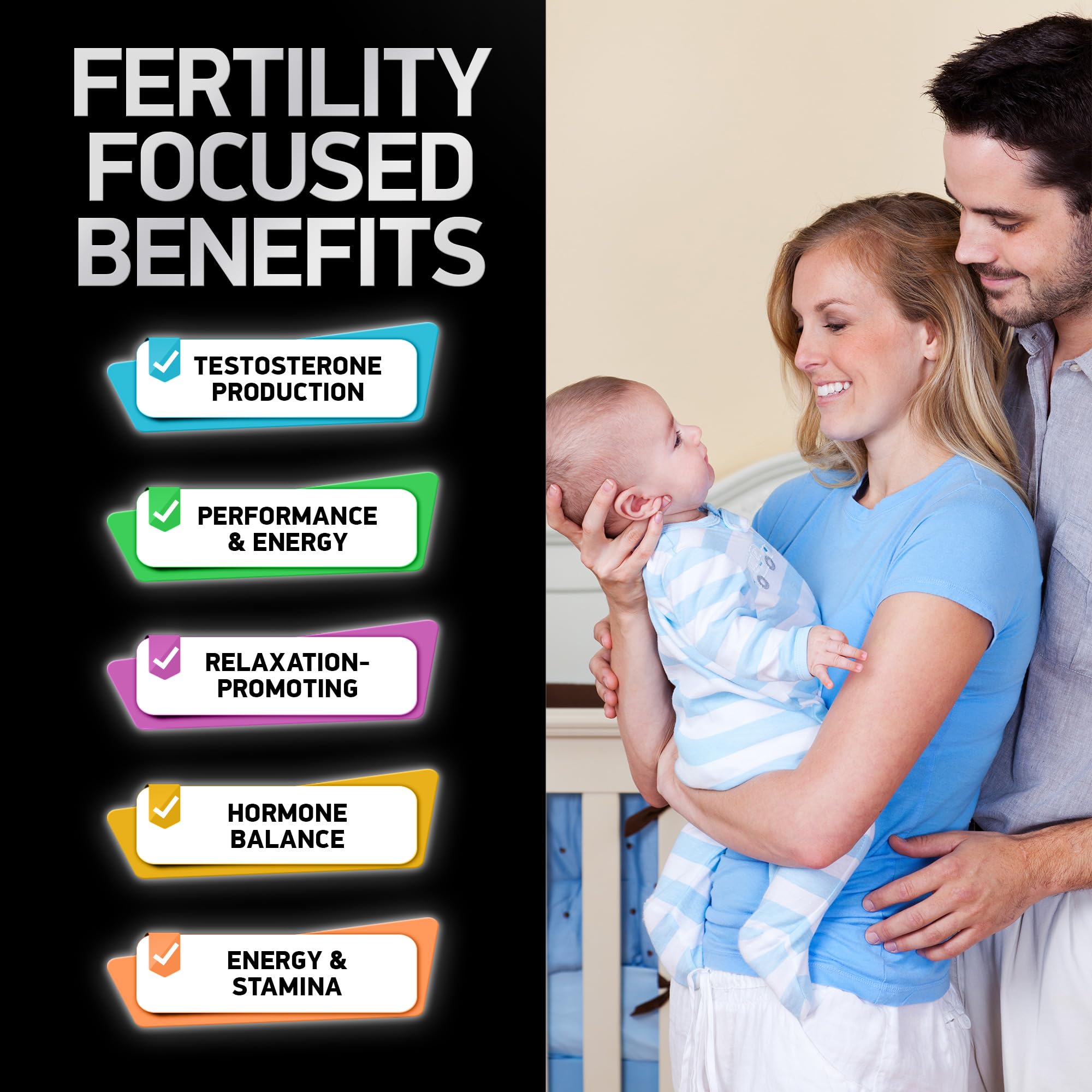 Fertility Supplements for Men - Zinc, Maca, Ashwagandha, L-Arginine - Male Vitality Conception for Him - Count and Motility Pregnancy Aid - Vitamins and Male Fertility Support Supplement - 120 Pills BIOACTIVE LABSAu supplements