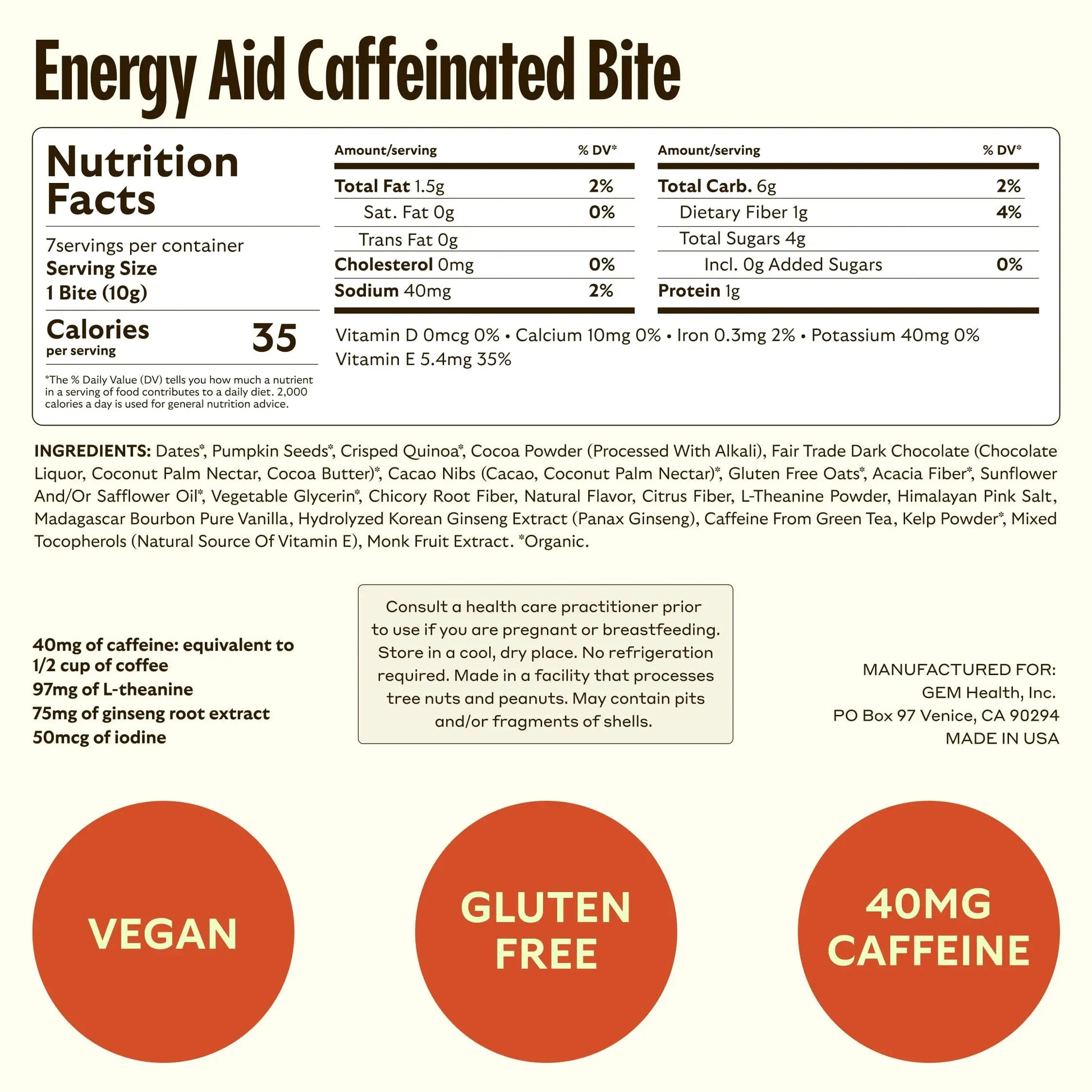 GEM Daily Superfood and Energy Support for Women & Men, Natural Whole Foods with Essential 20+ Whole-Food Vitamins, Minerals GEMAu supplements