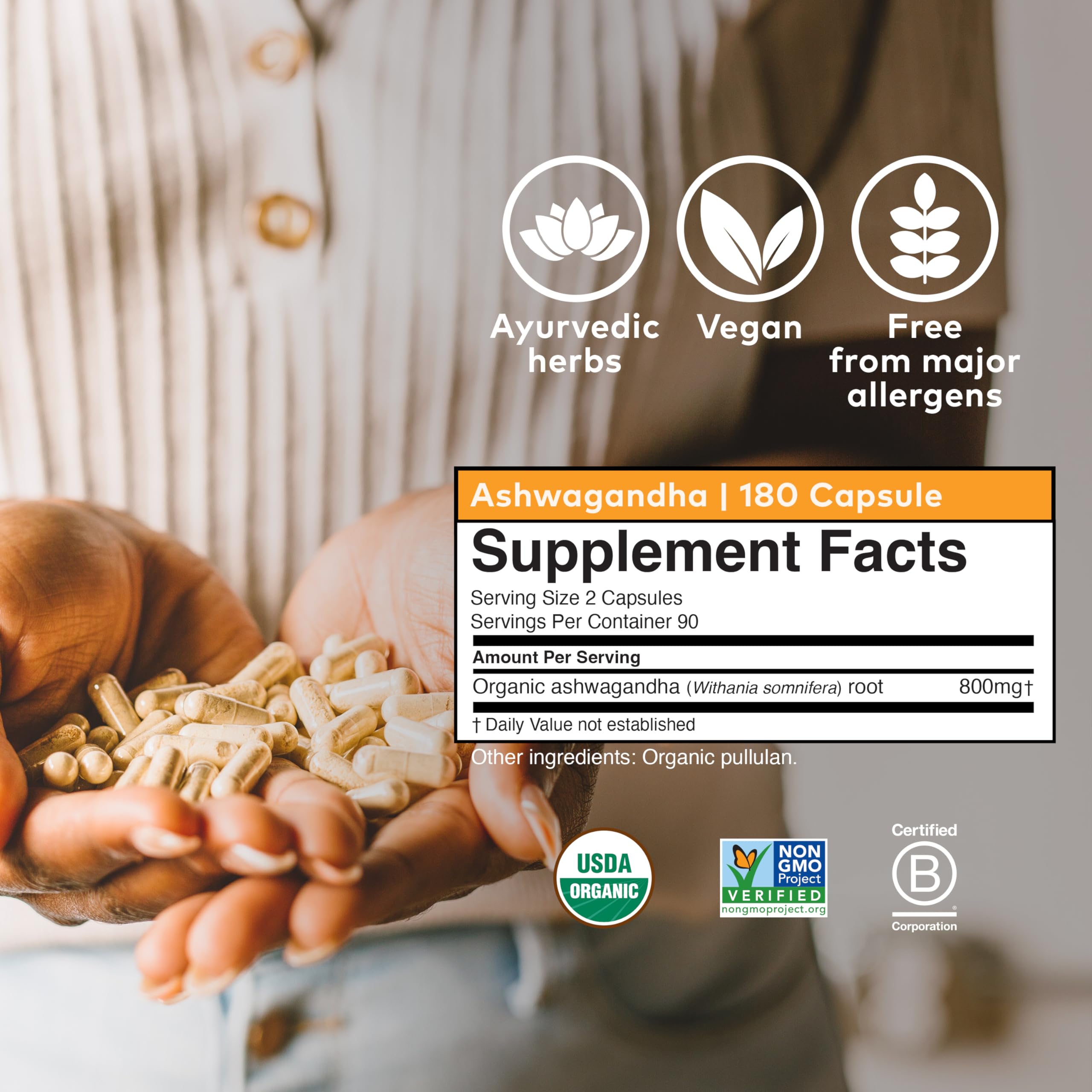 Organic India Ashwagandha Herbal Supplement - Stress Response Support, Vegan, Gluten Organic IndiaAu supplements