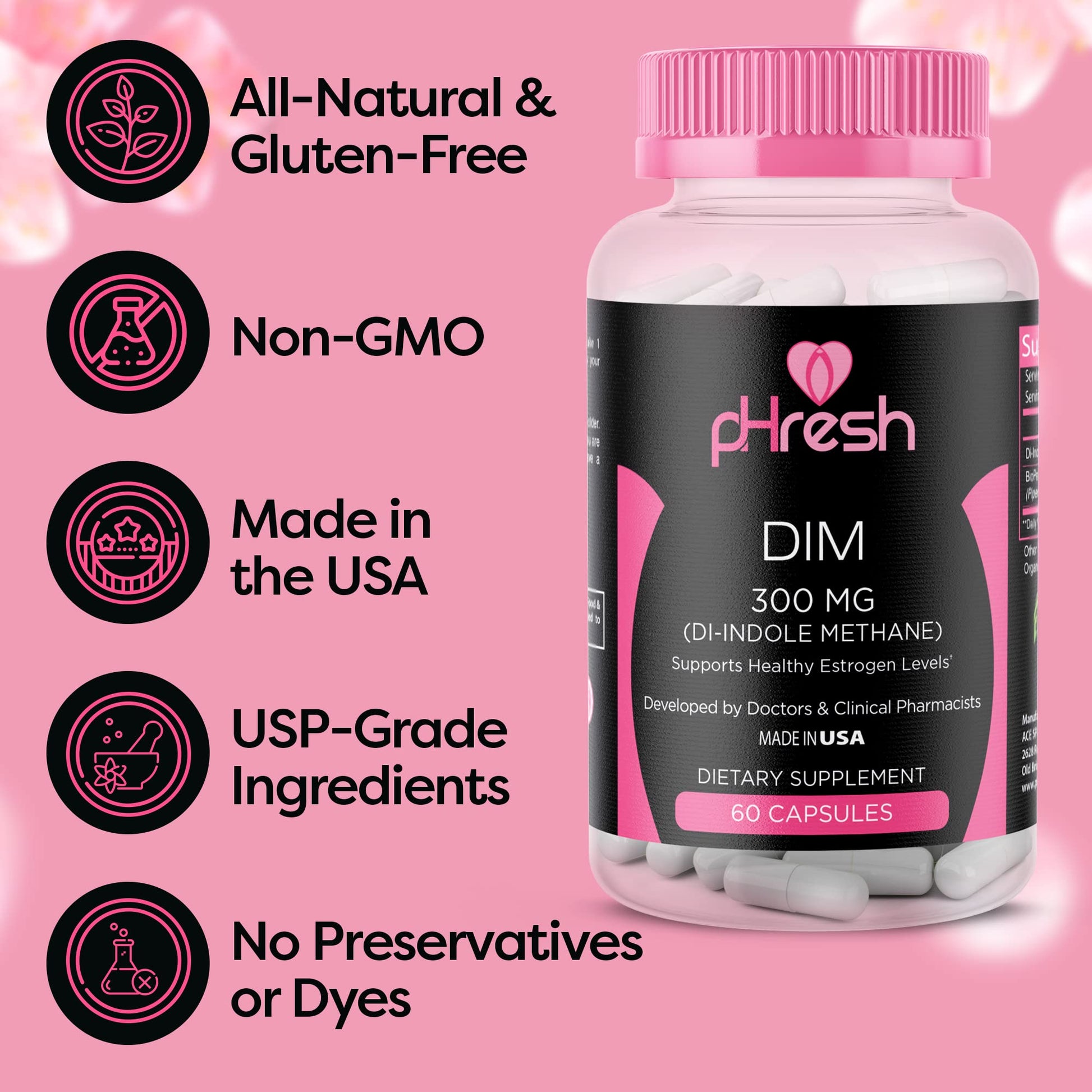 pHresh Boric Acid Suppositories and DIM Supplement ACE NUTRITIONAu supplements