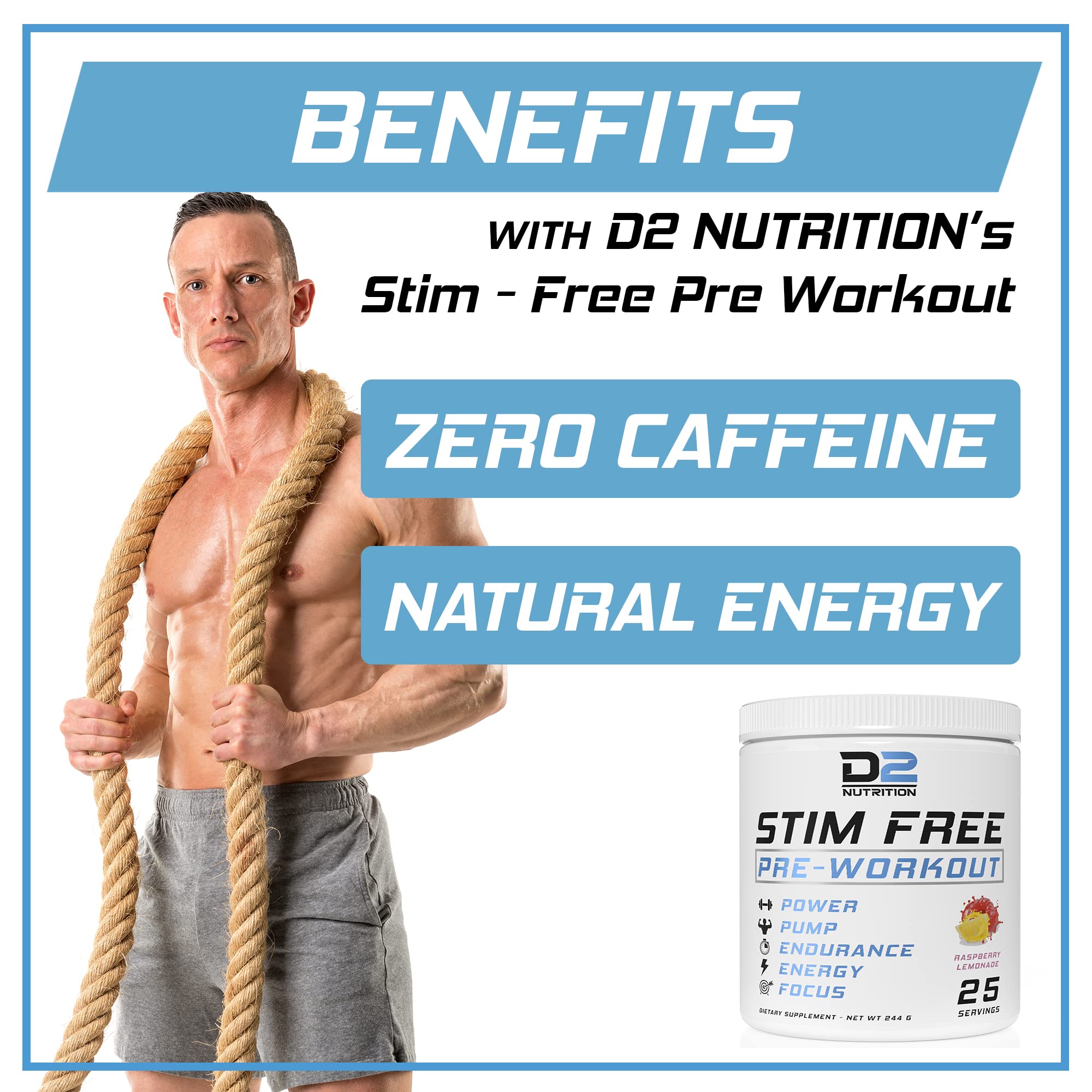 Precium Nutrition Stim Free Pre Workout - Best Non Caffeine Powder No Amazing Power Precium NutritionAu supplements
