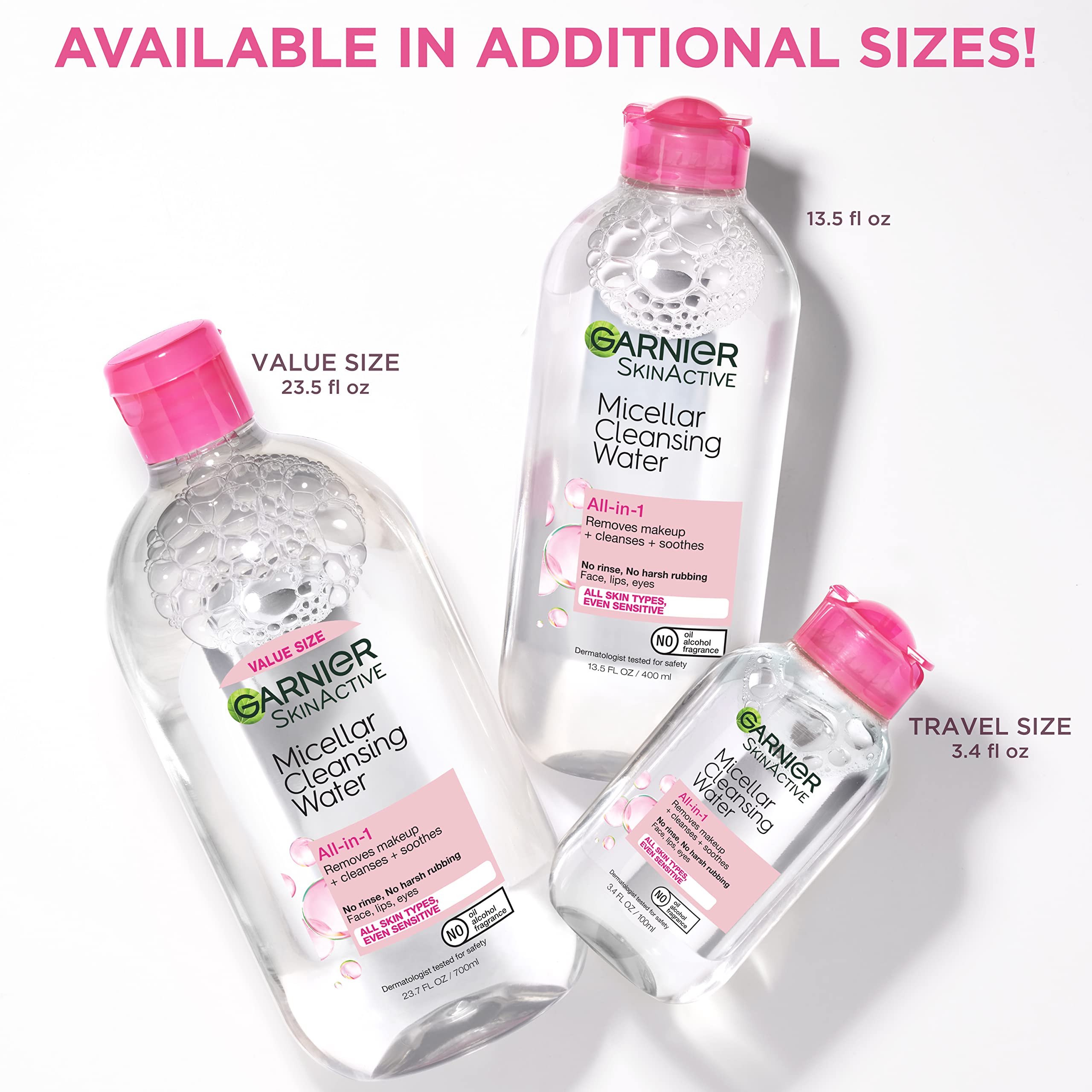 Garnier SkinActive Micellar Cleansing Water, For All Skin Types, 3.4 fl; oz., 3 Count GarnierAu supplements