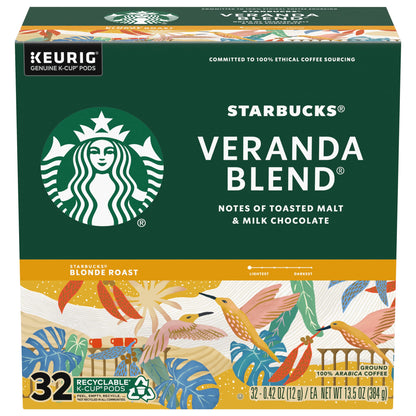 Starbucks Veranda Blend Coffee K-Cups,4/24 Pack-96 K-Cups StarbucksUS supplements