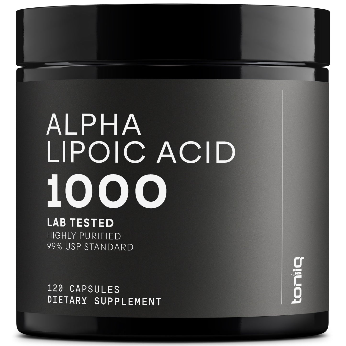 Toniiq 1000mg Ultra High Strength Alpha Lipoic Acid Capsules - Highly Purified 99%+ USP Standard - 120 Capsules ALA Supplement ToniiqUS supplements