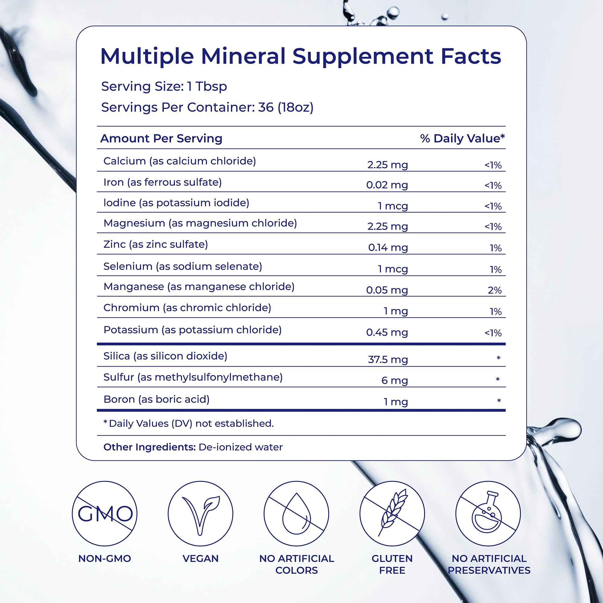 Eidon Multiple Minerals Supplement - Ionic Trace Mineral Drops for Water, with Zinc, Potassium, Chromium, & Magnesium, Natural Liquid Vitamins, Sugar Free & Bioavailable, for Men & Women - 18 oz Eidon Ionic MineralsAu supplements