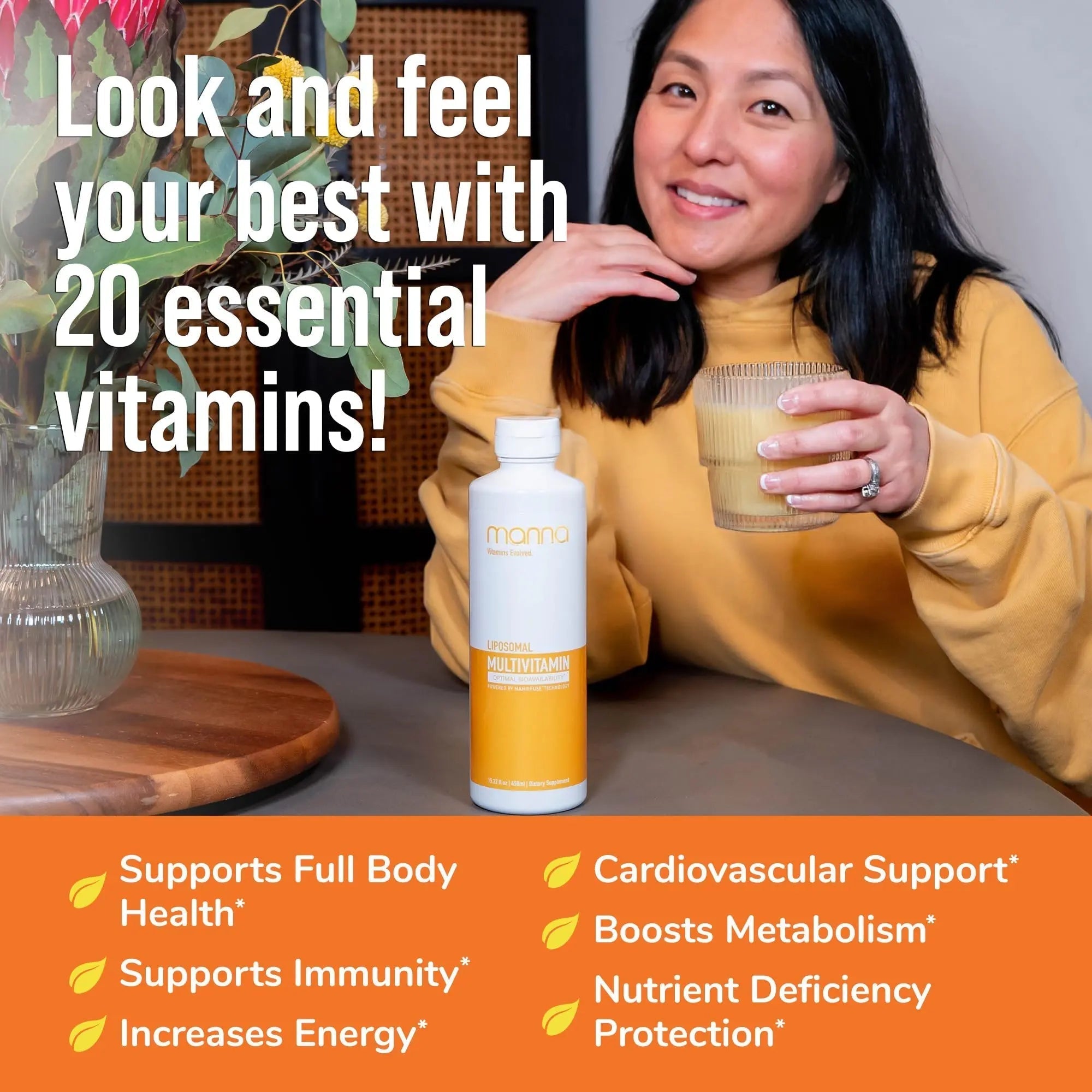 Manna Vitamins Evolved Liposomal Multivitamin - Daily Multivitamin Provides 20 Vitamins and Minerals - Multivitamins for Men and Women Manna Vitamins EvolvedAu supplements