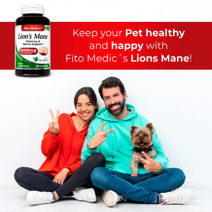 Lab | Lions Mane | 5000 mg per Serving | 120 Capsules | lions mane supplement | lions mane FITO MEDIC'SUS supplements