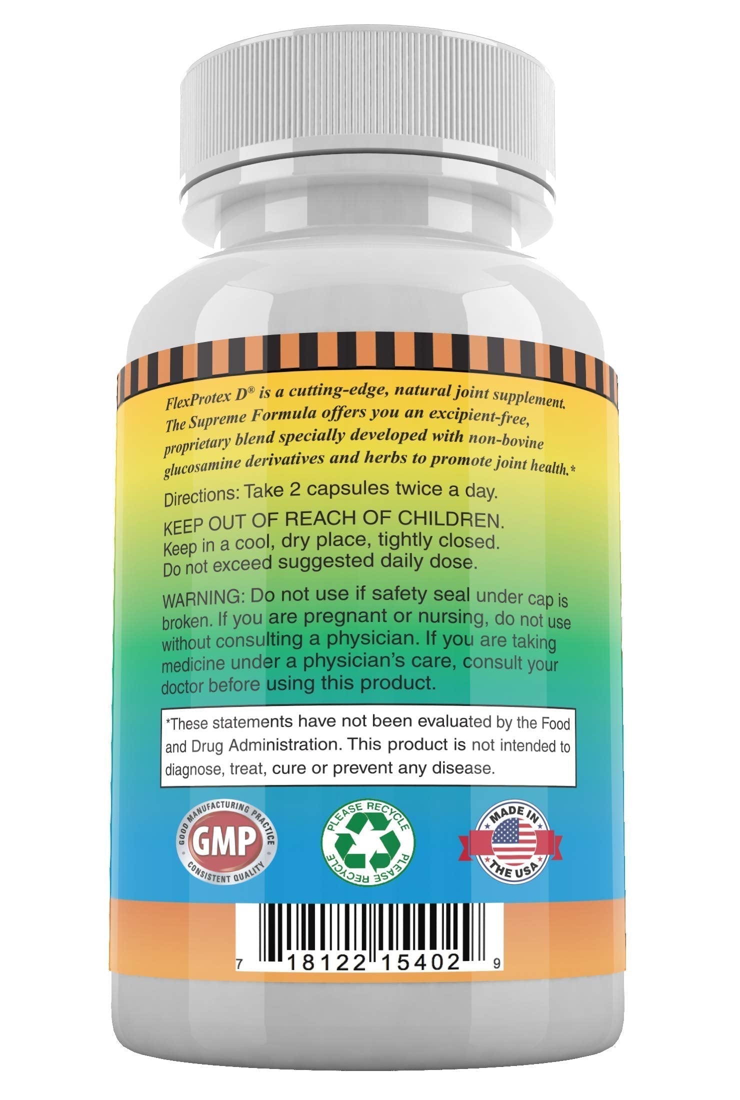 Daily Health, FlexProtex D Joint Muscle Support Supplement 3 Bottles Plus 1 Bottle Daily Marine Coral Calcium 90 Capsules Daily HealthAu supplements