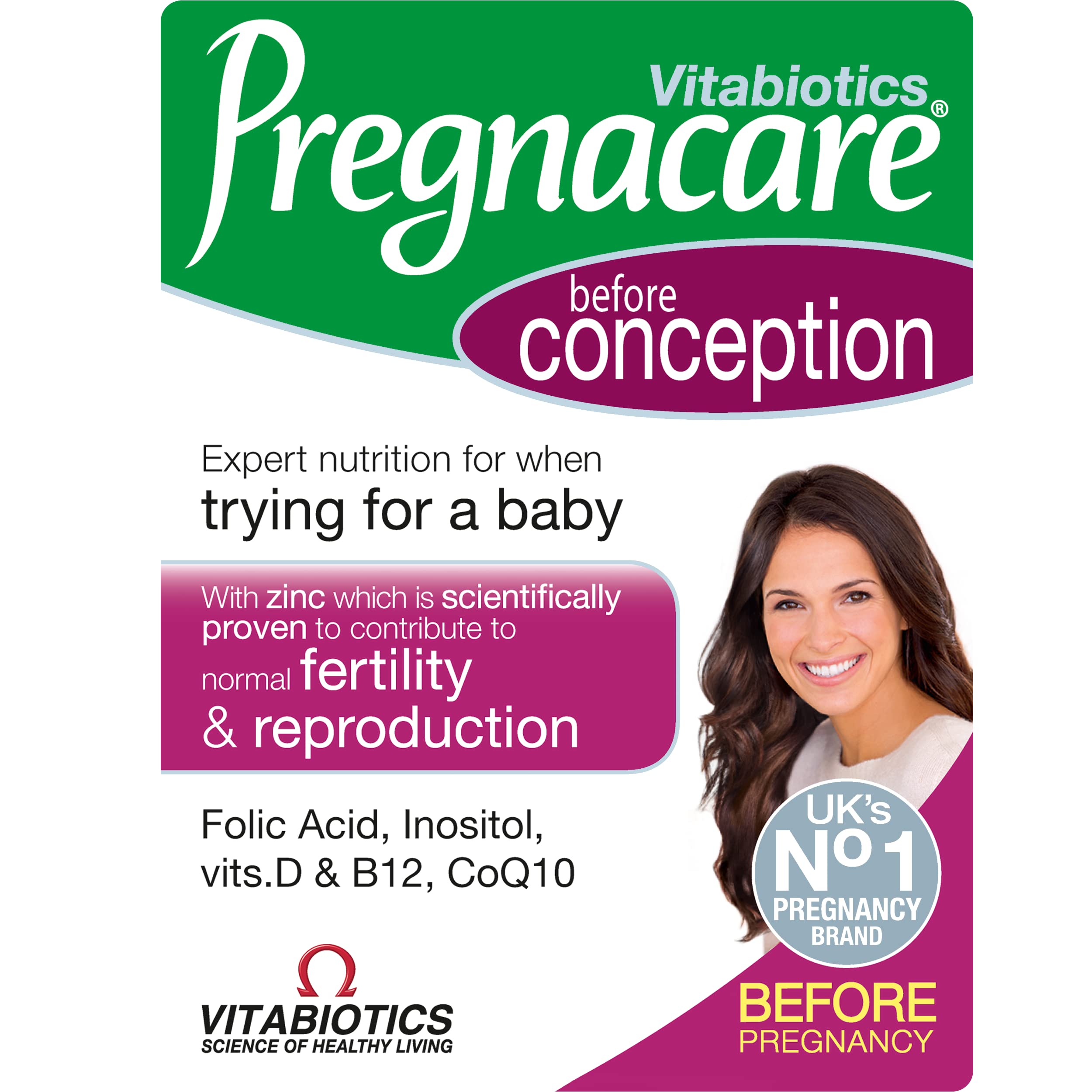 Pregnacare Conception Tablets, Pack of 30, 30 Count PregnacareUS supplements