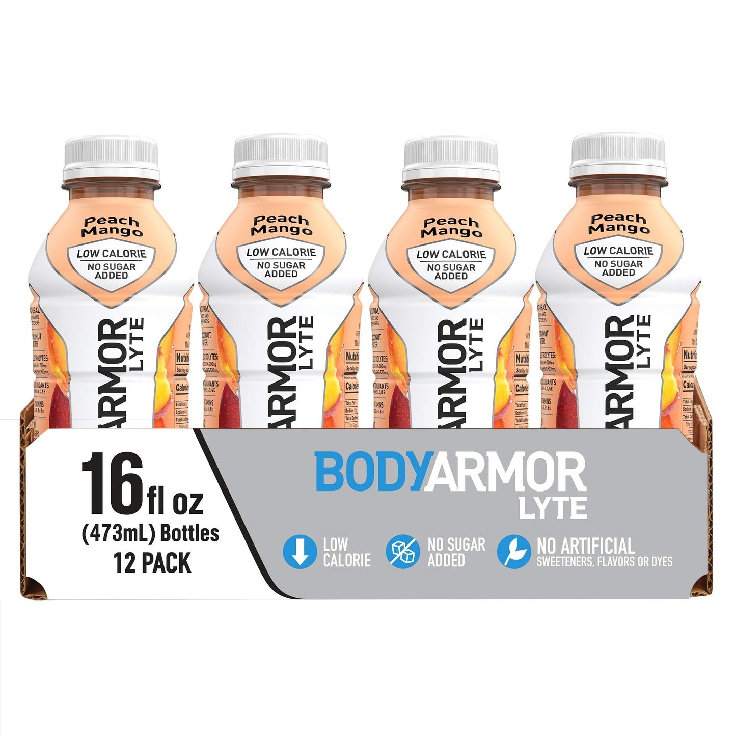 BODYARMOR LYTE Sports Drink Low-Calorie Sports Beverage, Peach Mango, Coconut BODYARMORUS supplements