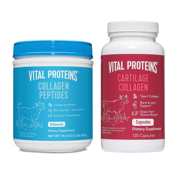 Vital Proteins Collagen Peptides Powder 19.3oz+ Collagen Pills, Type II Vital ProteinsUS supplements