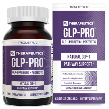 GLP-Pro™: Probiotic & Postbiotic Blend for Natural GLP-1 Support — Akkermansia MucT™, ButyraGen® Butyrate Generator & Spore Bacillus — Healthy Appetite, SCFA & Metabolic Balance — 30 Count Triquetra HealthAu supplements