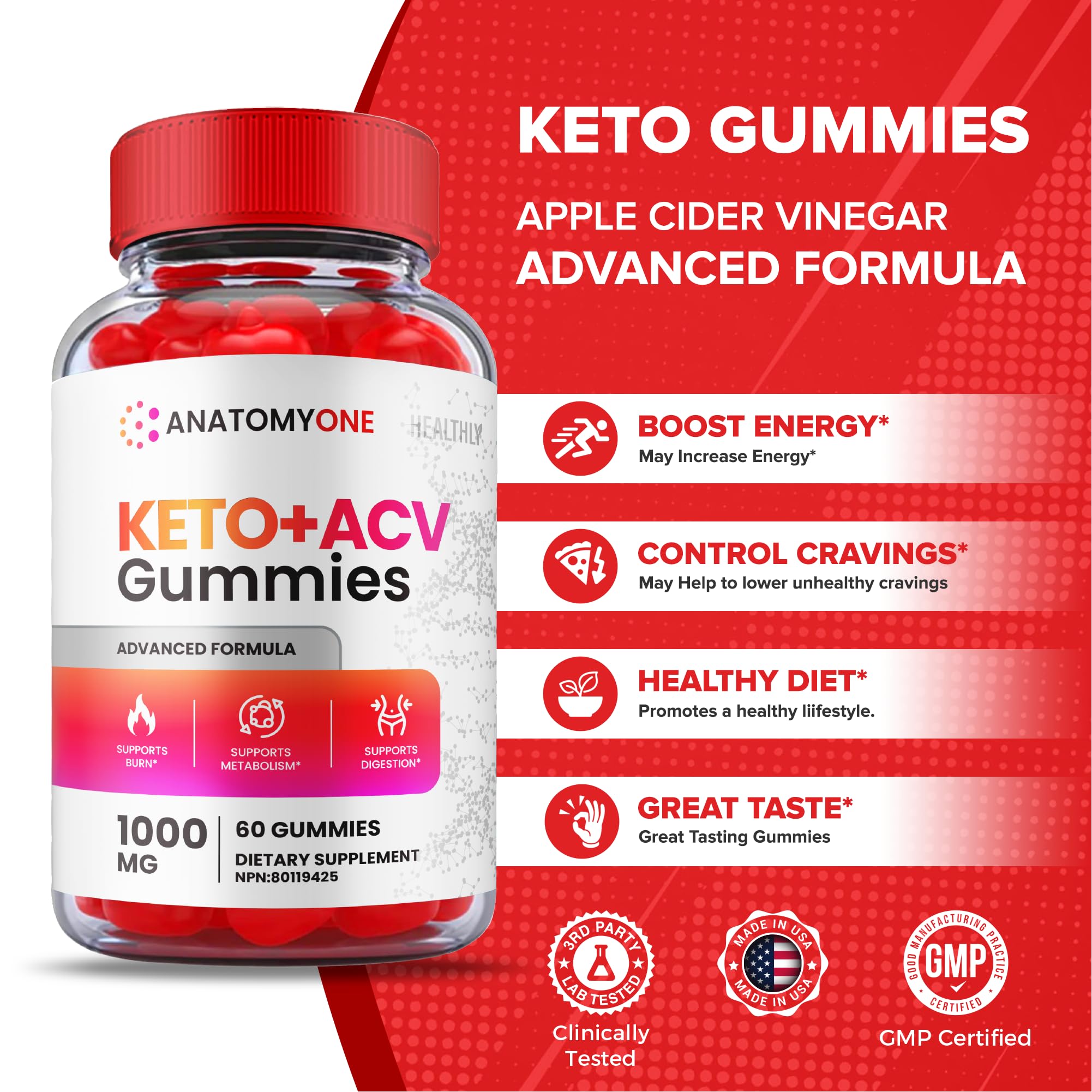 (2 Pack) Anatomy One Keto Gummies, Anatomy One Keto Acv Gummies, Anatomyone Keto HealthlyAu supplements