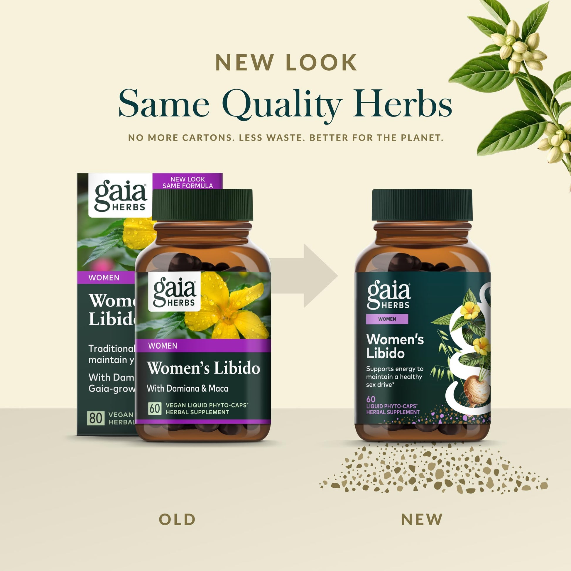 Gaia Herbs Womens Libido - Supports Energy to Maintain Healthy Libido* - with Tribulus & Horny Goat Weed - 60 Vegan Liquid Phyto-Caps (60 Servings) Gaia HerbsAu supplements