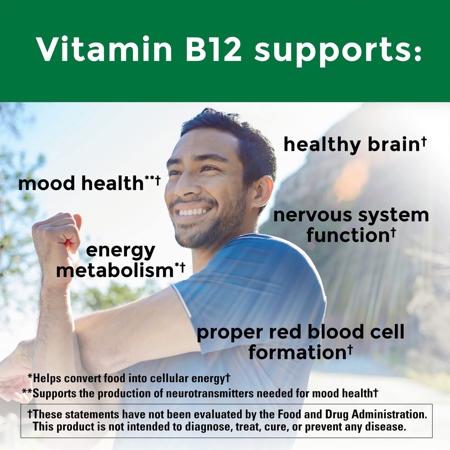 Nature Made Vitamin B12 1000 mcg, Dietary Supplement For Energy Metabolism Support Nature MadeUS supplements