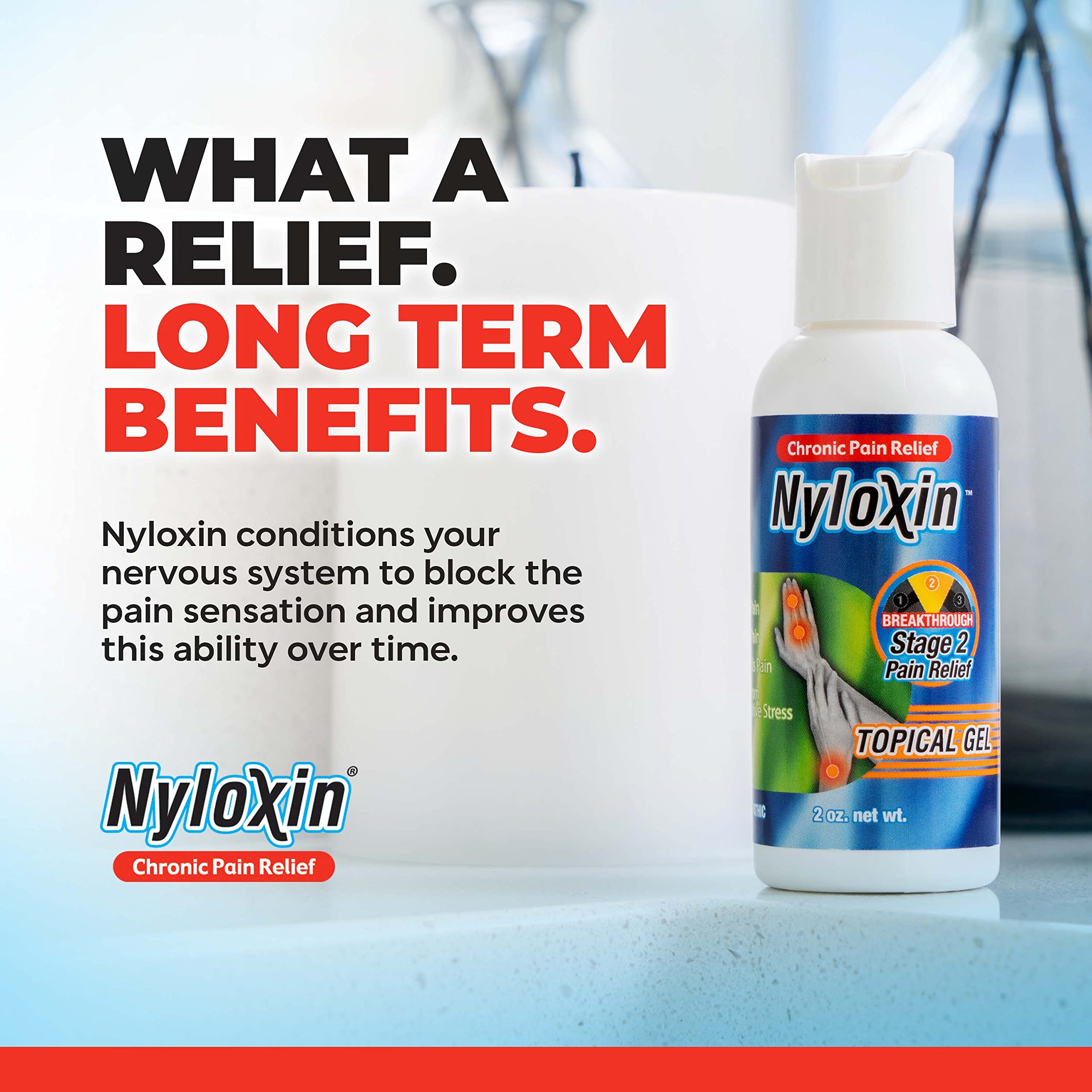 Nyloxin Easy Squeeze Bottle Arthritis Pain Relief Gel, Back Pain Relief, Neuropathy Pain Relief, Nerve Pain Relief, Knee Pain Relief, Foot Pain Relief, Muscle Pain Relief, Joint Pain Relief (2 oz) NyloxinAu supplements