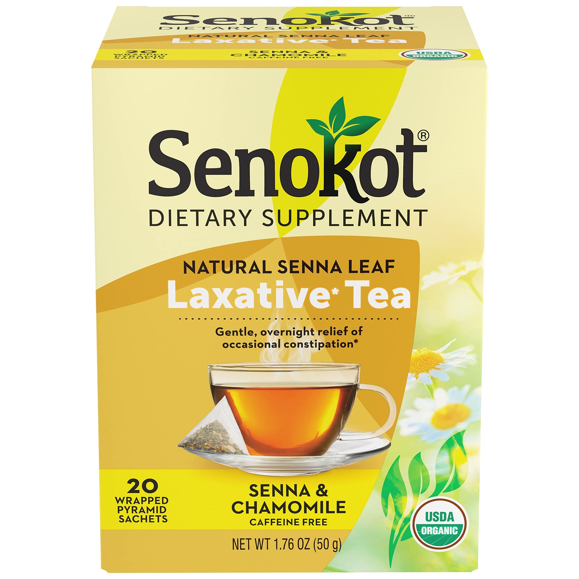 Senokot Dietary Supplement, Natural and Organic Senna Leaf, Laxative Tea for Occasional SenokotUS supplements