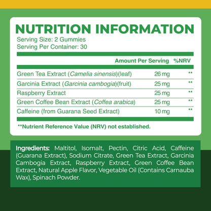 Nobi Nutrition Green Tea Fat Burner Gummies for Weight Loss | Metabolism Boost Nobi NutritionUS supplements